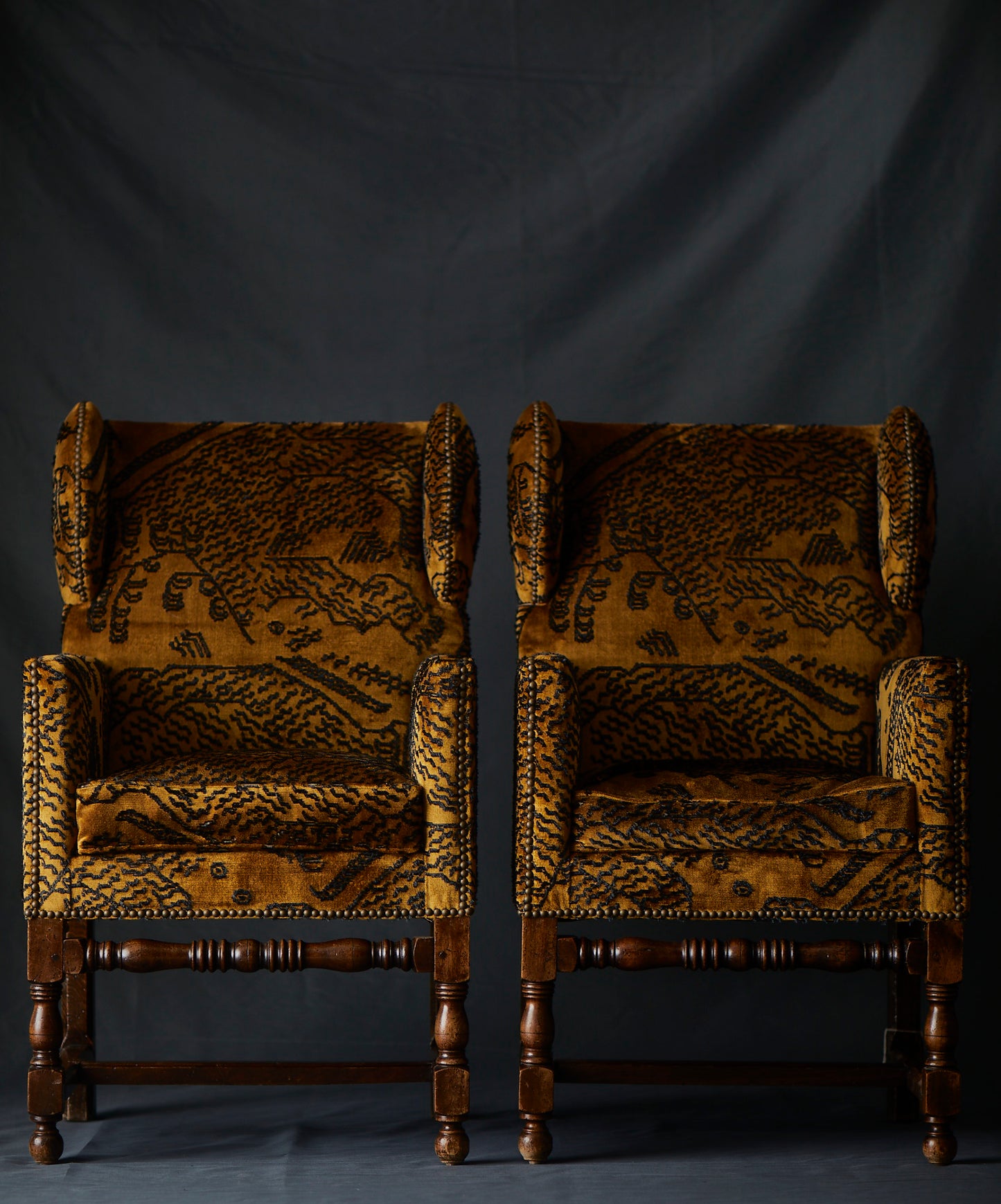 SOLD ** Tiger Print French Armchair