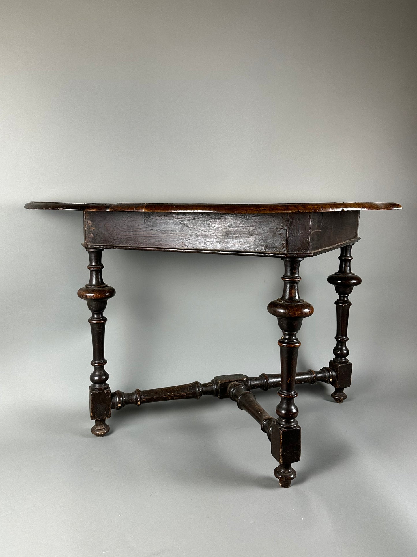 Tuscany Walnut Demi Lune Table c1780