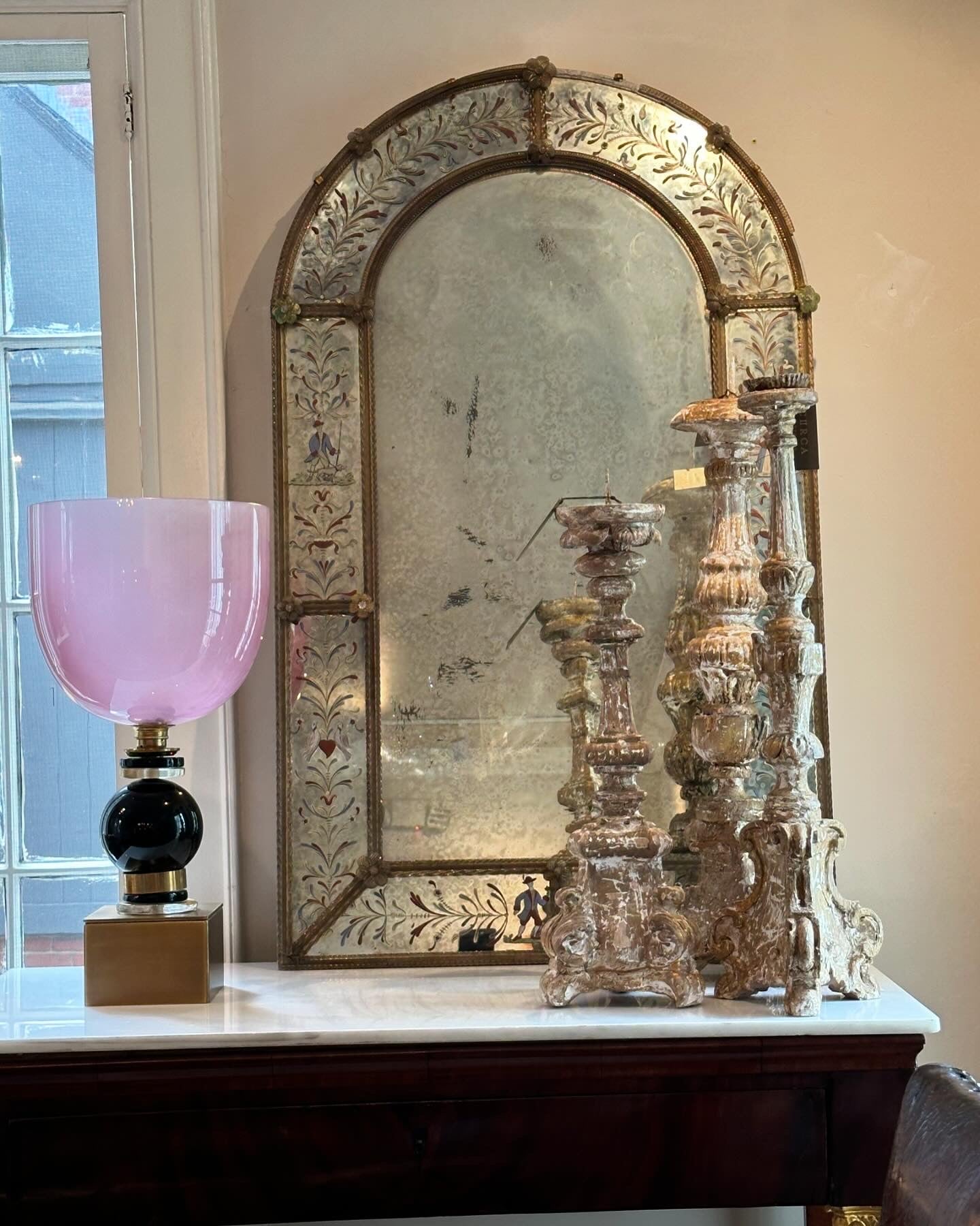 Venetian Painted Mirror c1850s
