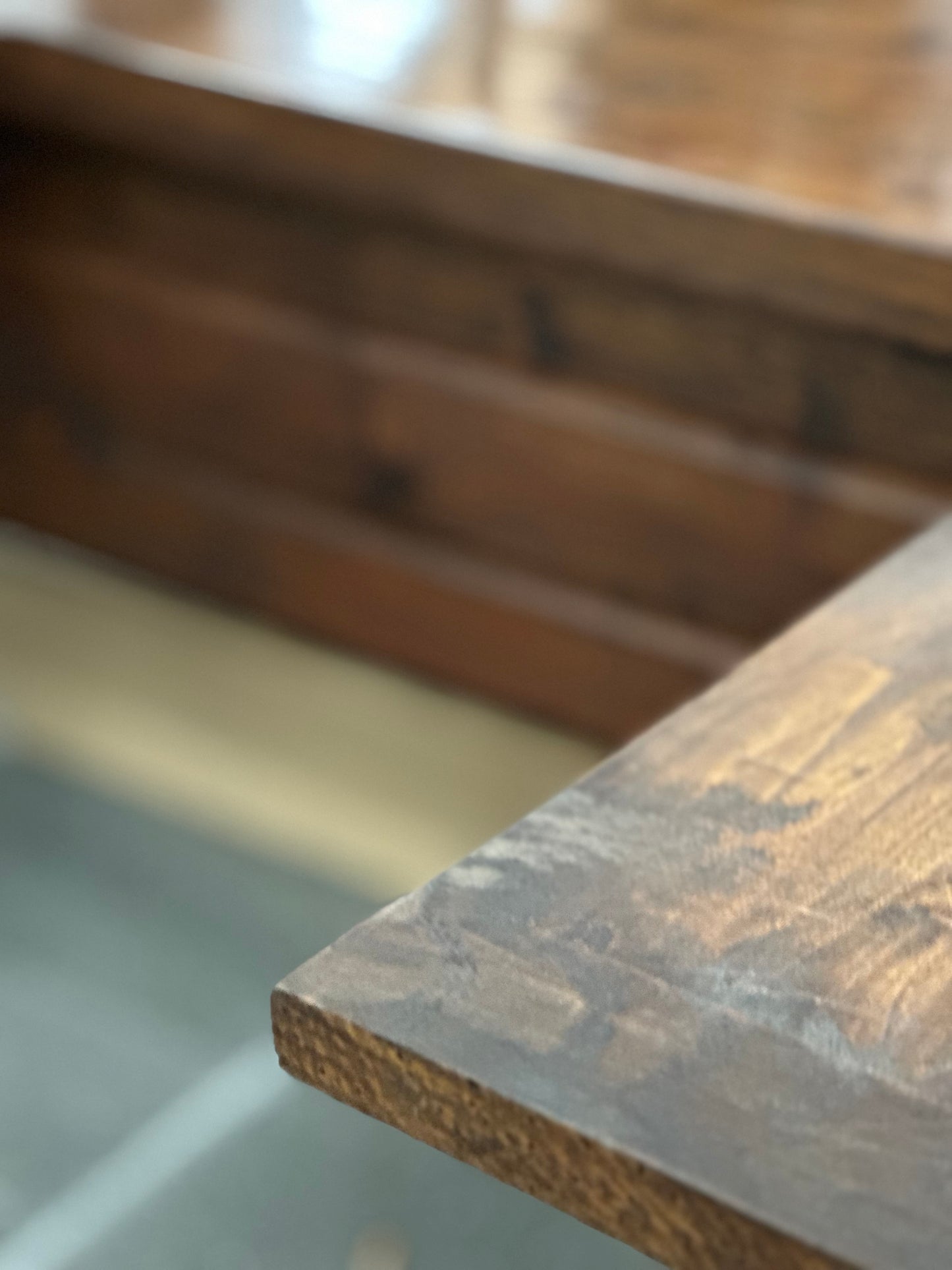 French Walnut Farm Table c1900