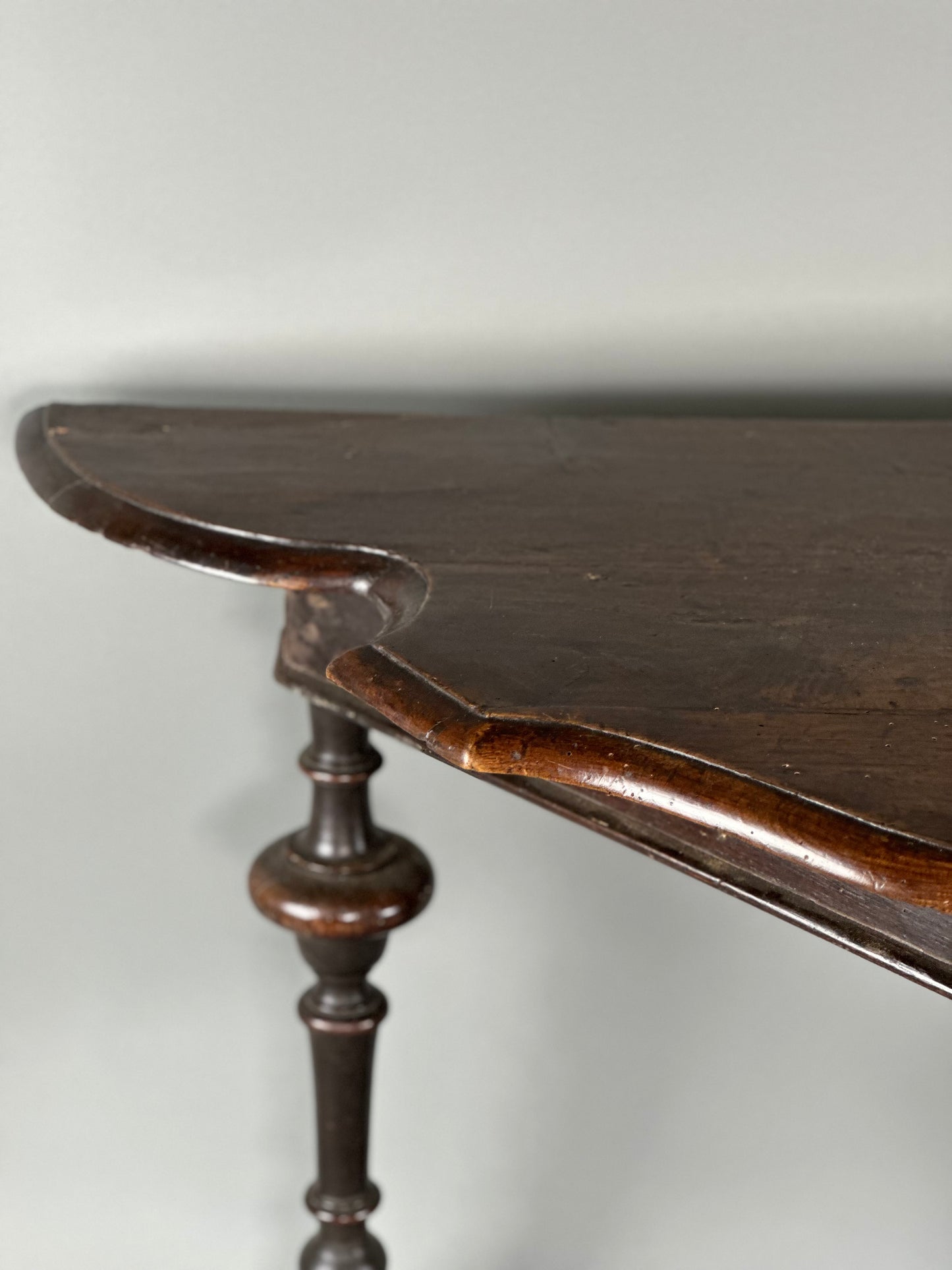 Tuscany Walnut Demi Lune Table c1780