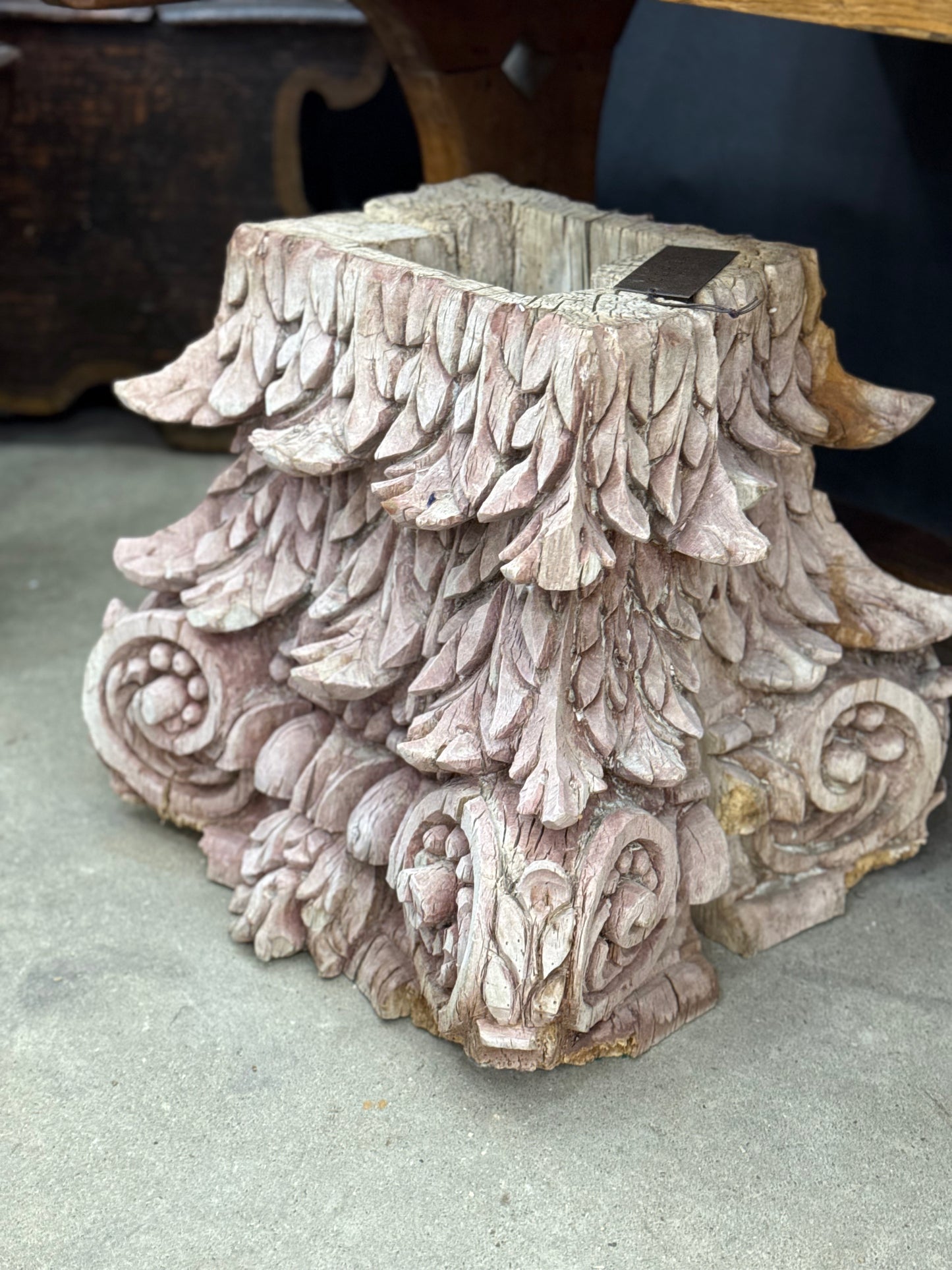 French Carved Wooden Pediments c1880