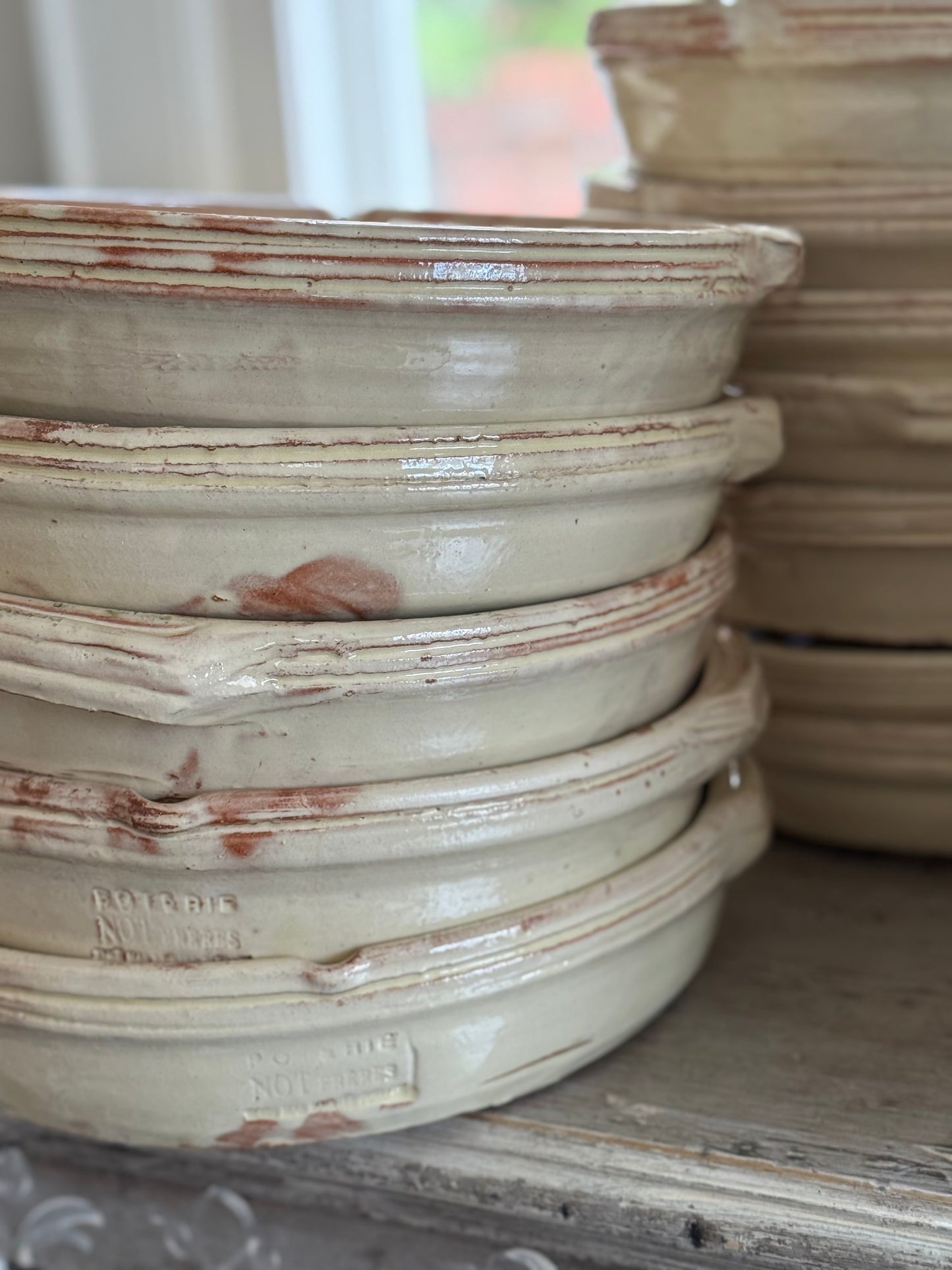 French Pottery Cream   - Plat a Gratin XLarge