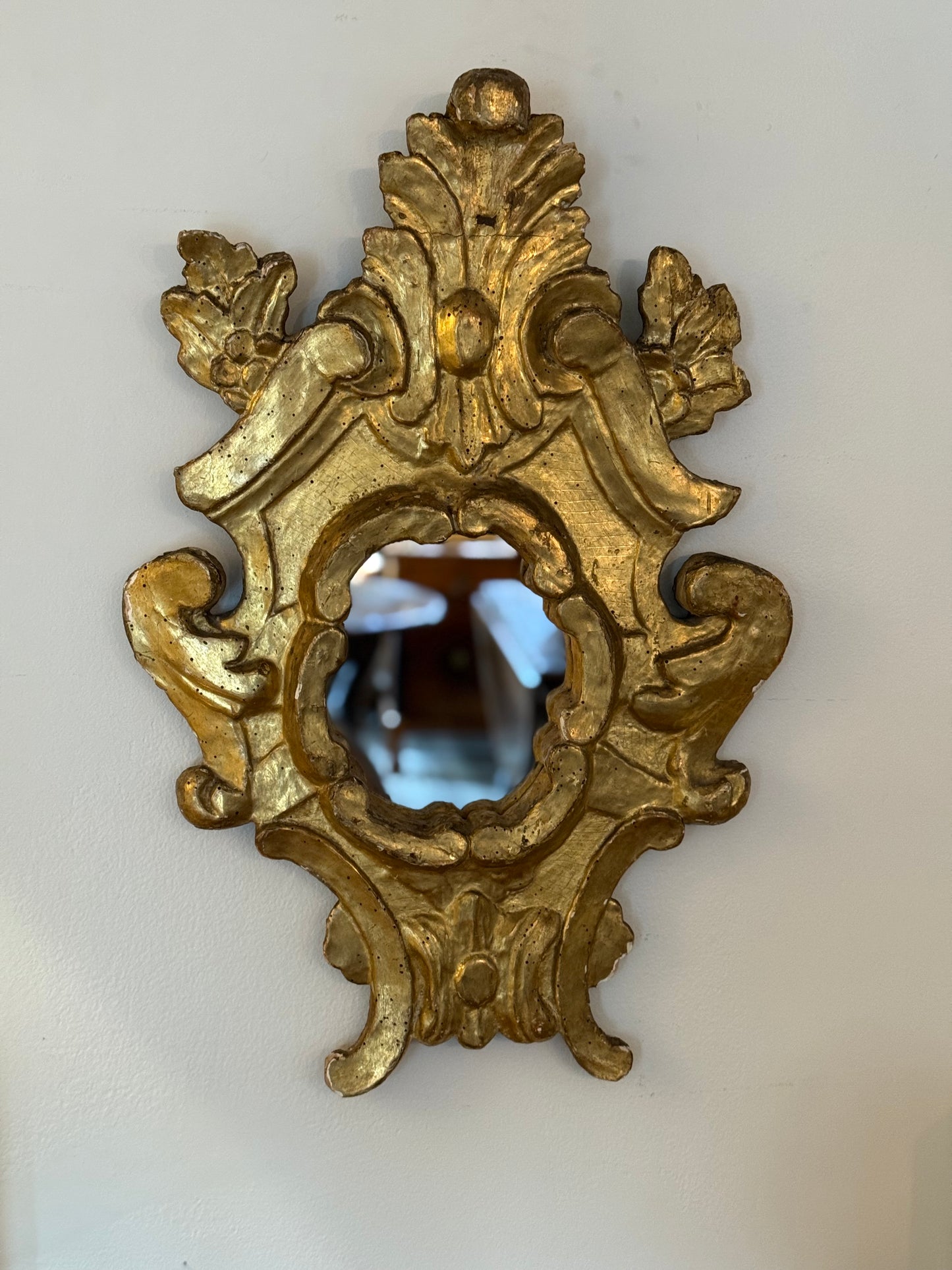 French Gold Gilt Louis XV Mirror c1780