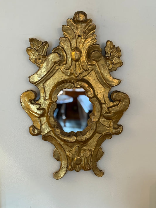 French Gold Gilt Louis XV Mirror c1780