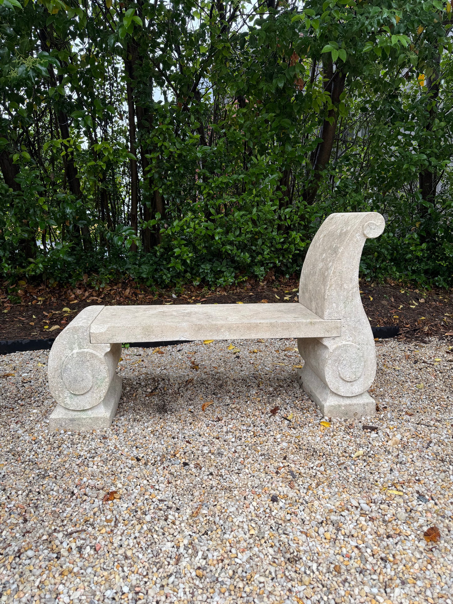 Italian Limestone Bench c1920