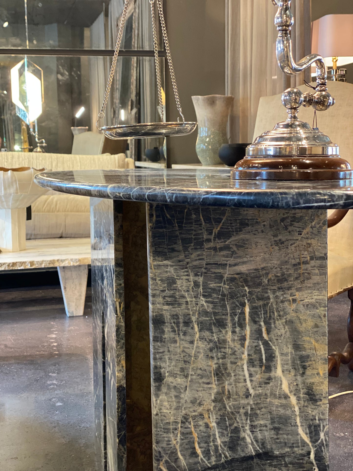 Midcentury Marble Console - Italian