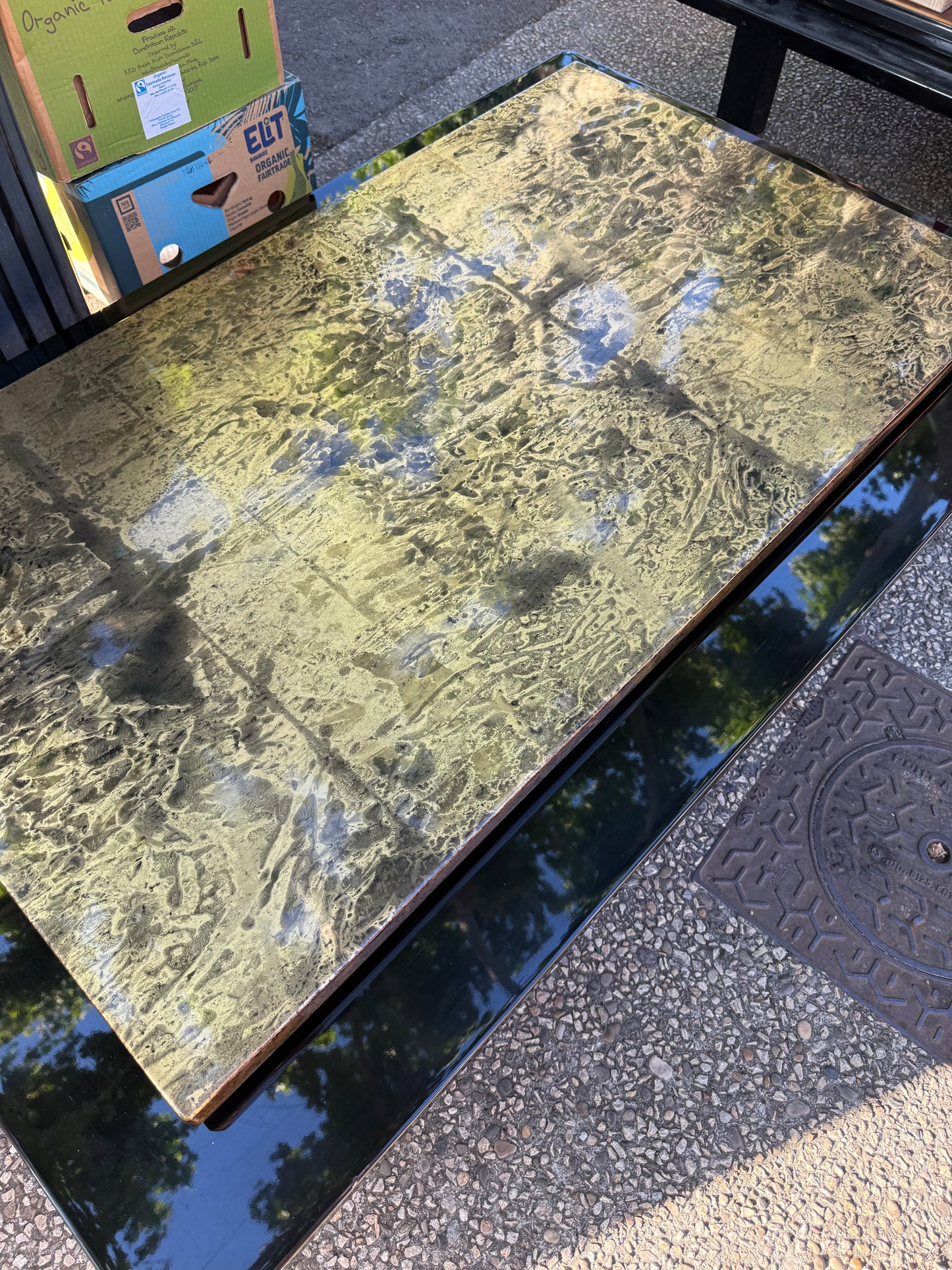 Parisian Lacquered Coffee Table - Midcentury