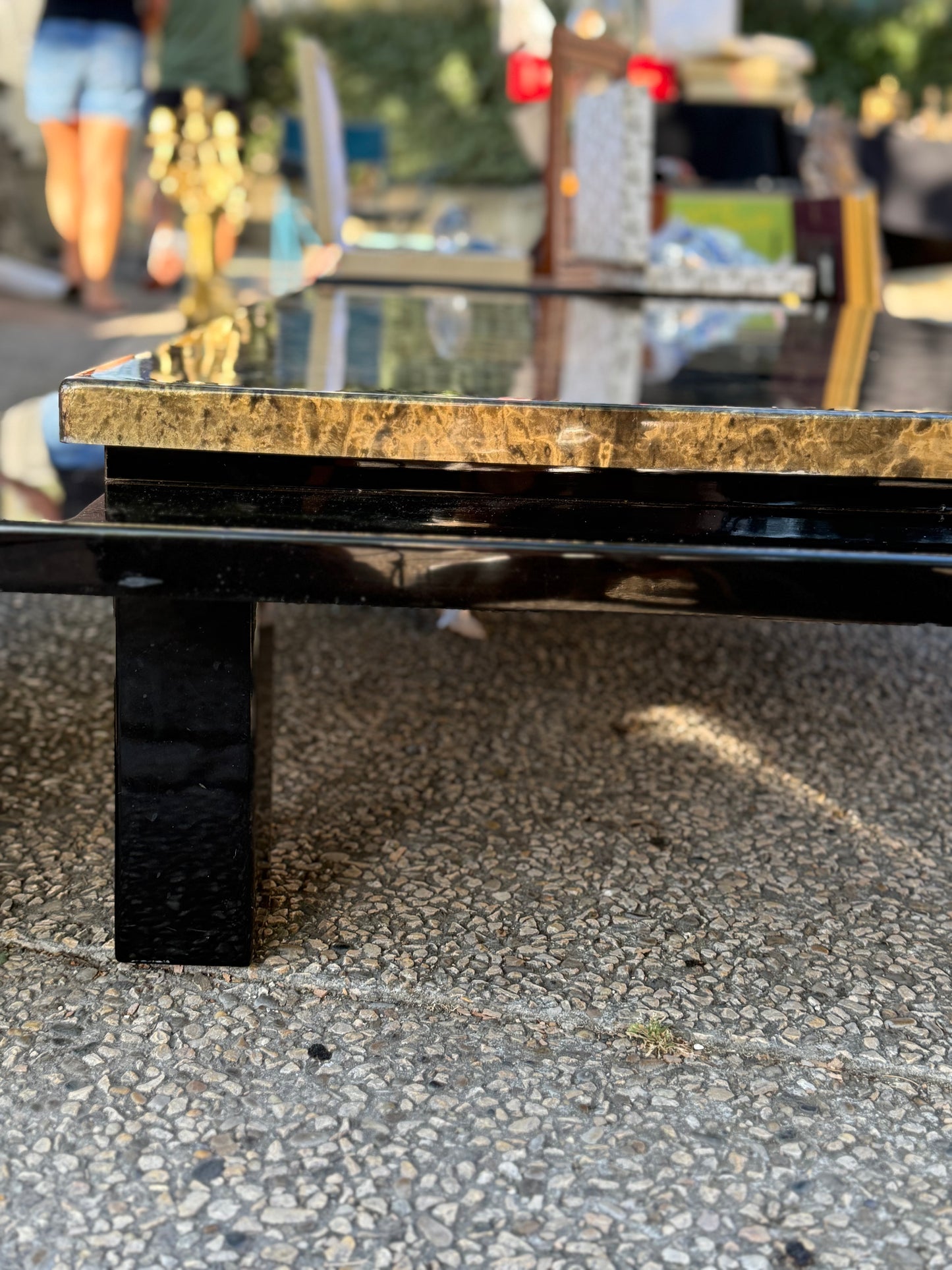 Parisian Lacquered Coffee Table - Midcentury