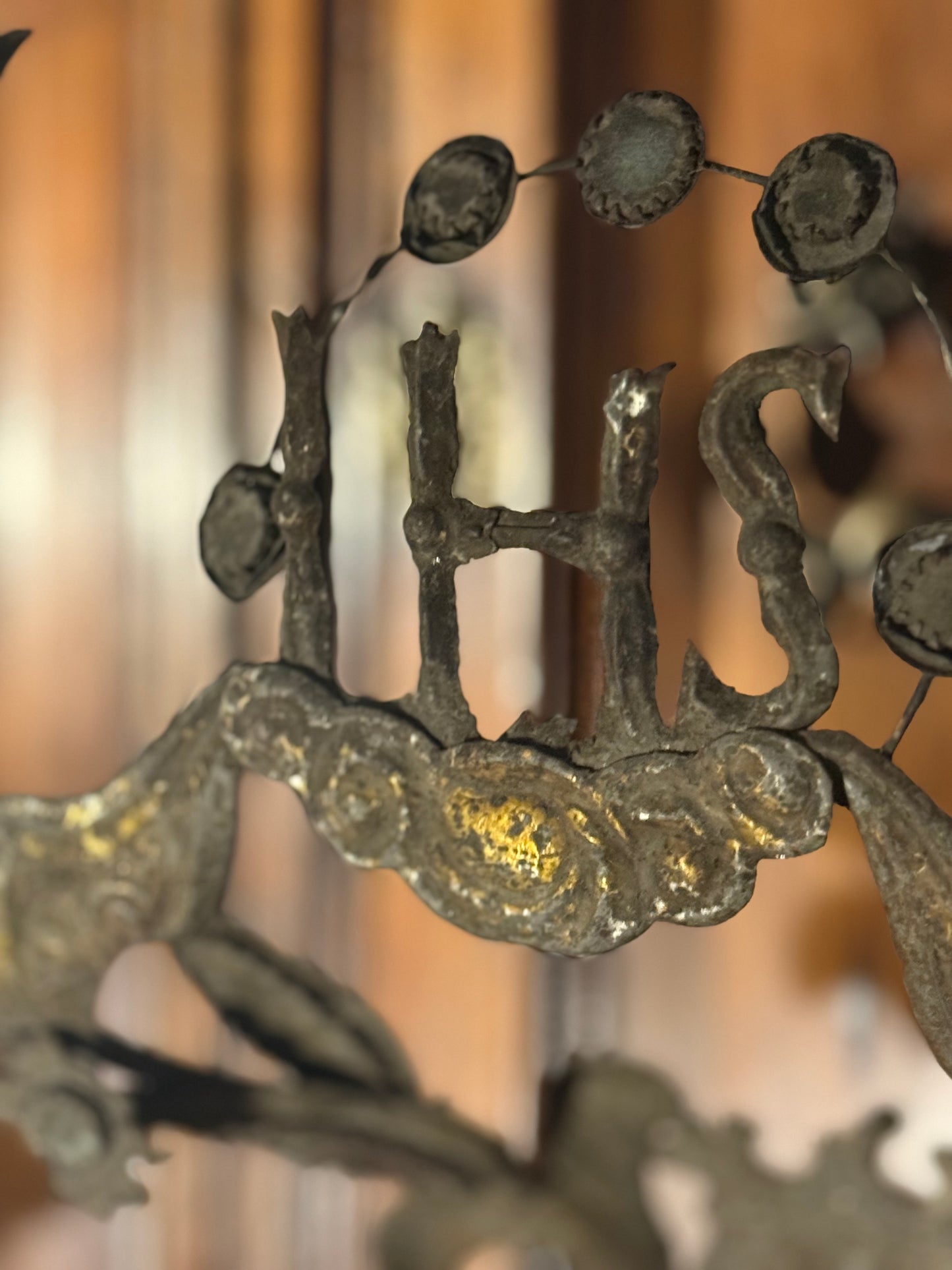 French Metal Candlesticks 19th Century - PAIR