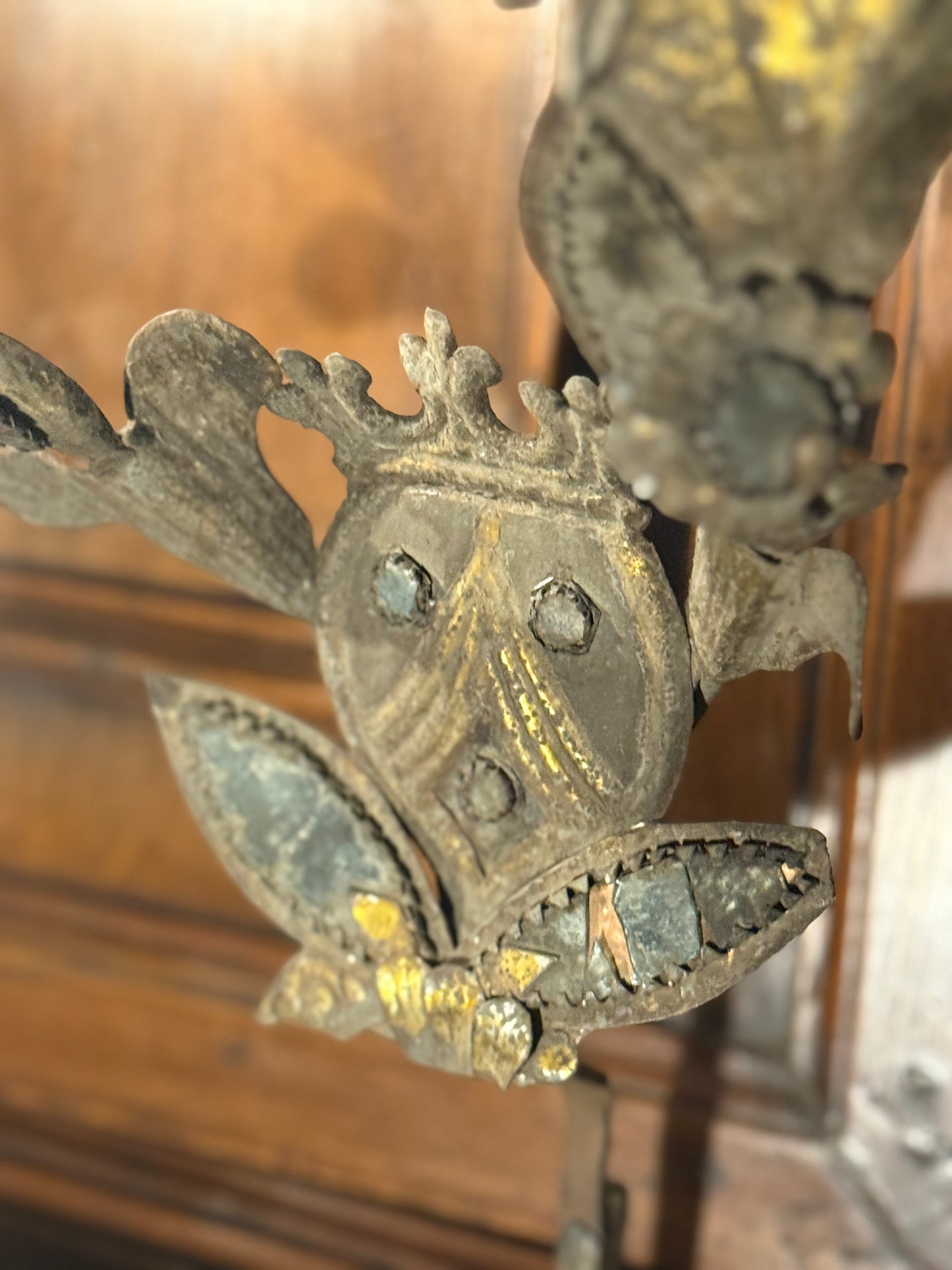 French Metal Candlesticks 19th Century - PAIR