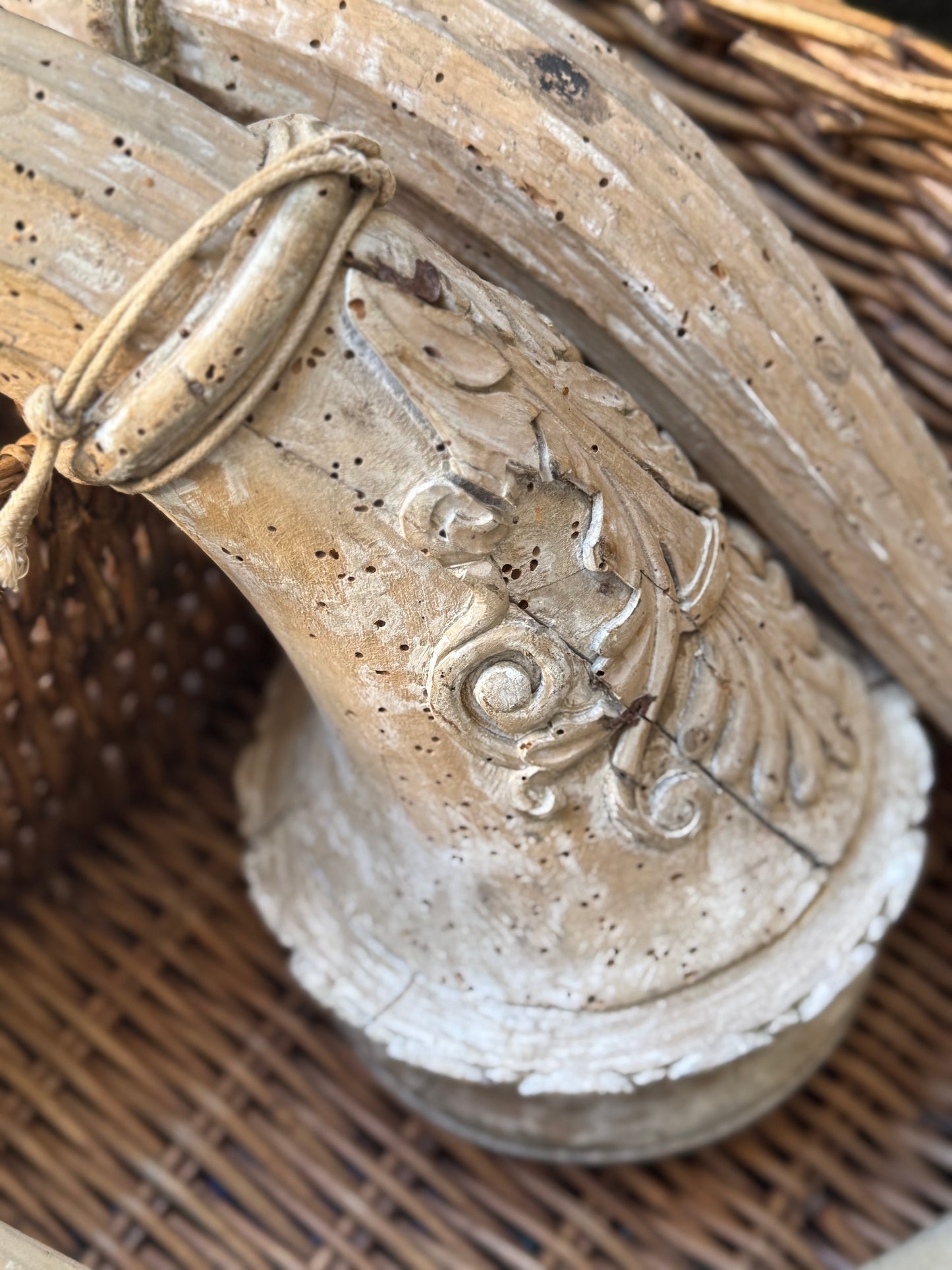 French Carved Wooden Element - 19th Century