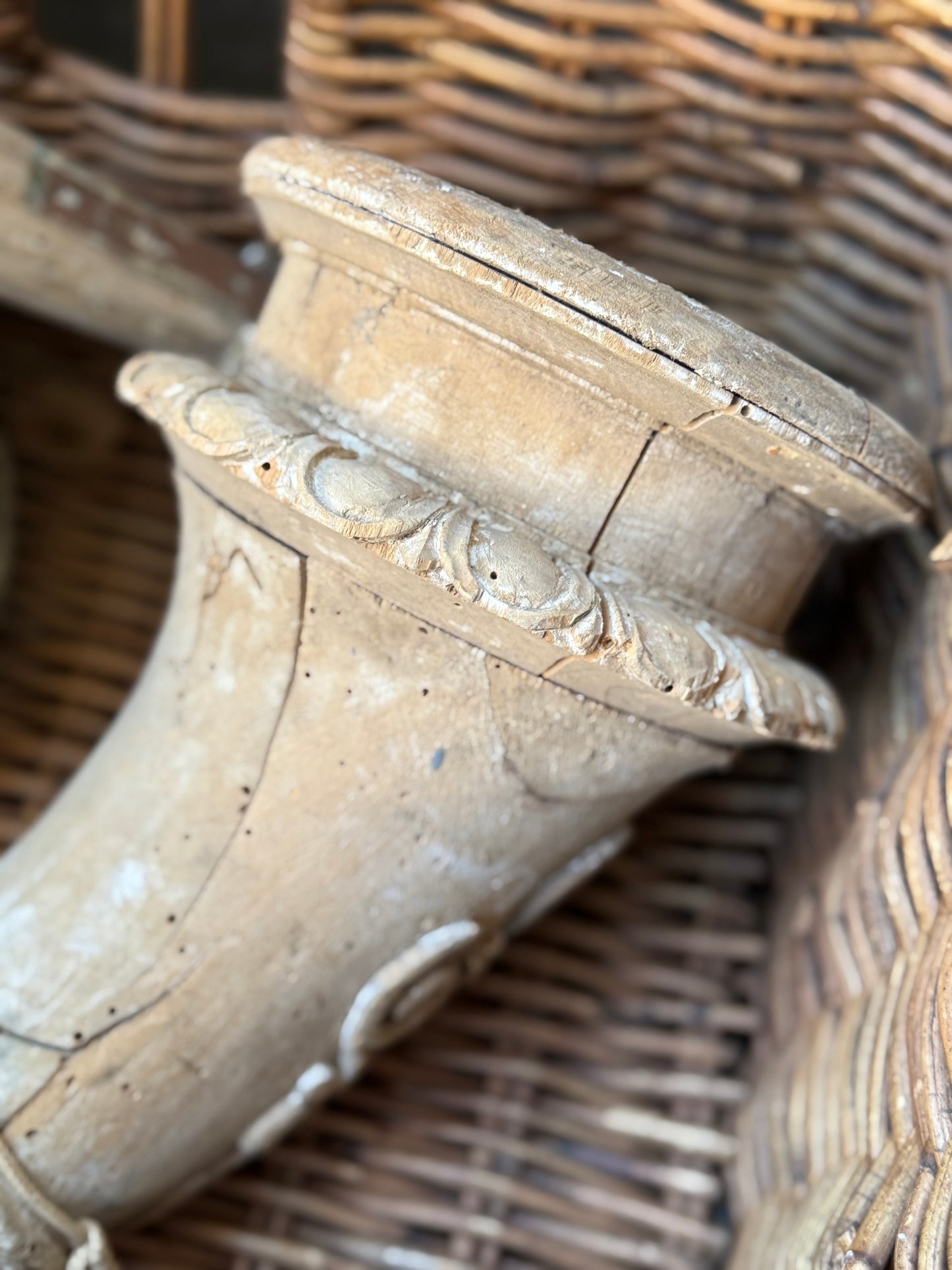 French Carved Wooden Element - 19th Century