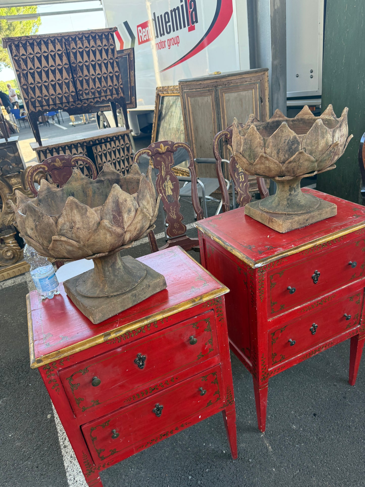 Terracotta Artichoke Urns