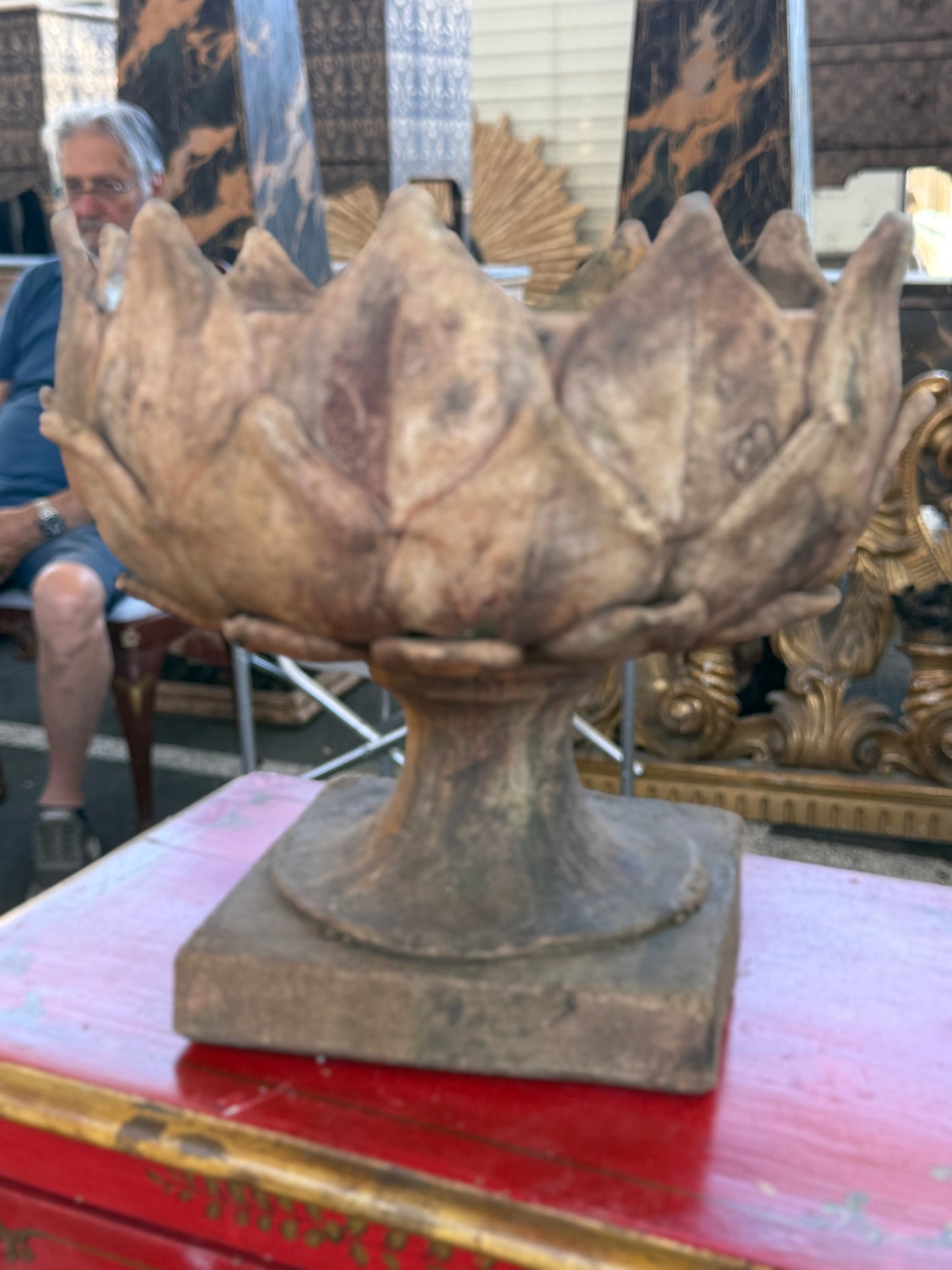 Terracotta Artichoke Urns