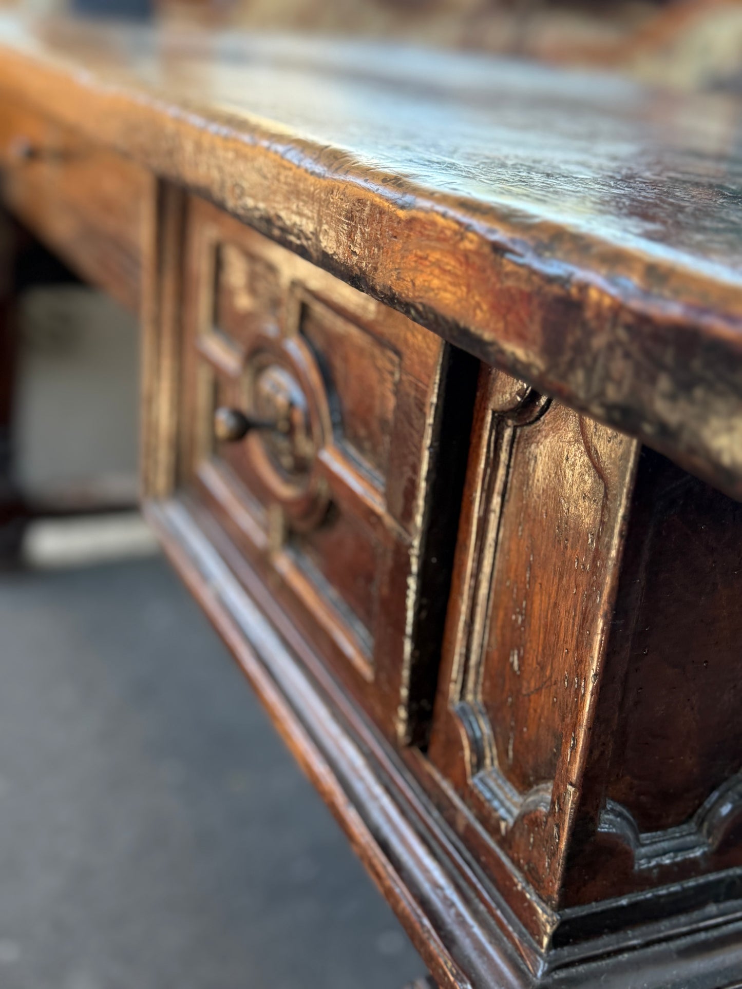 French Walnut Desk - 19th Century