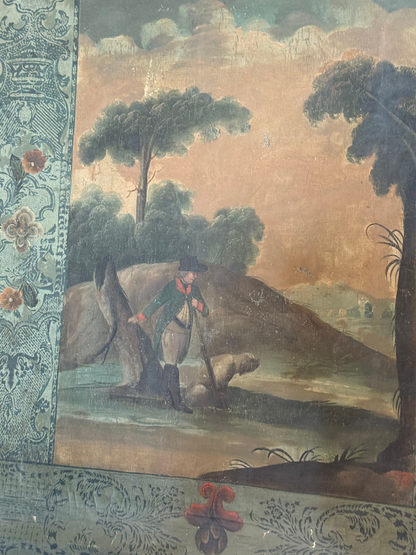 French 18th Century Painted Wall Panels