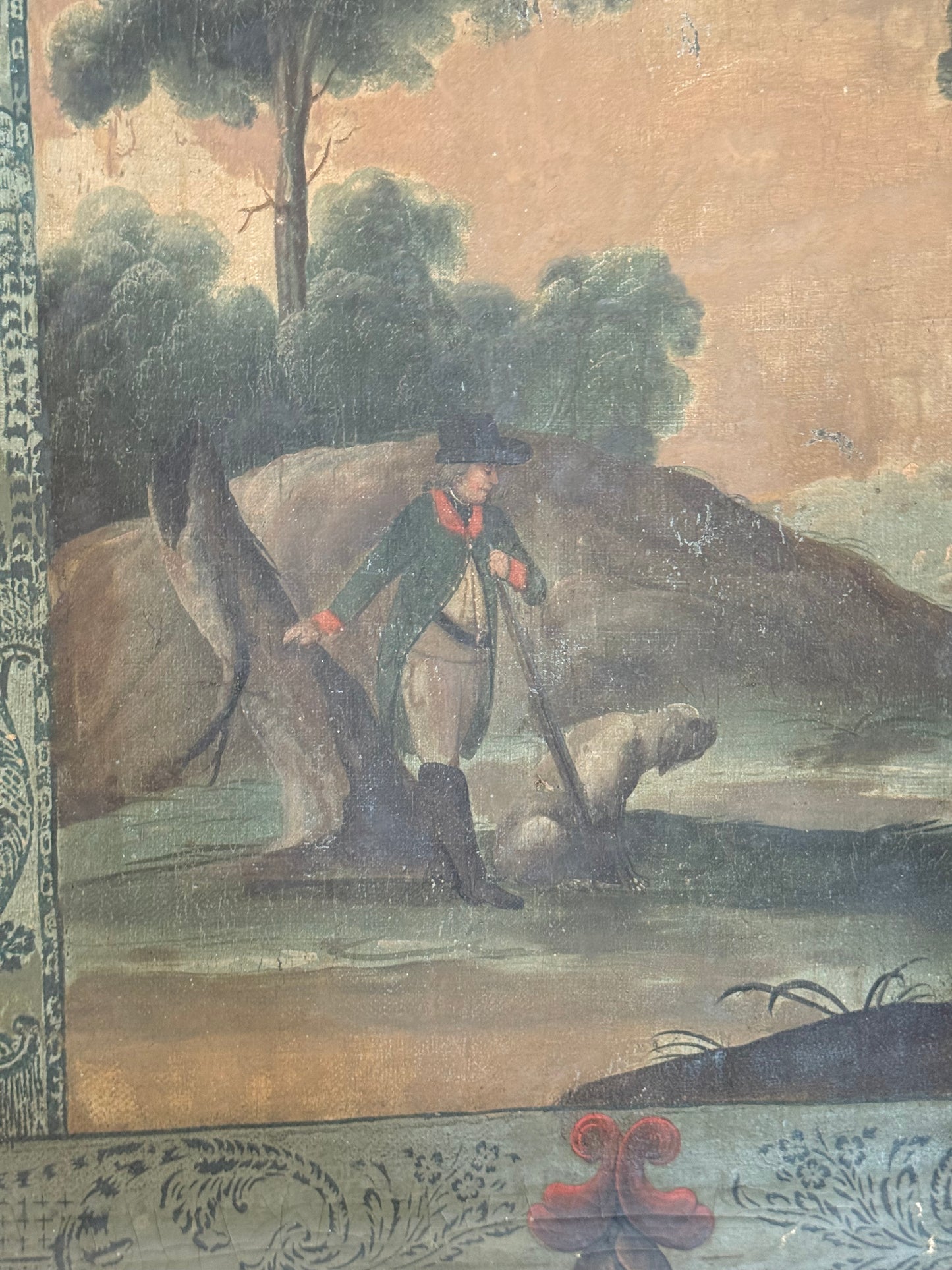French 18th Century Painted Wall Panels