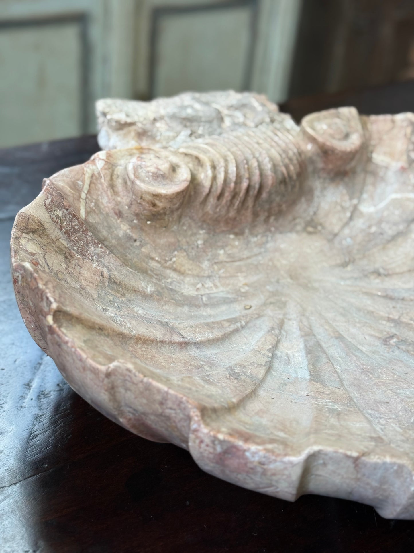 French Marble Font - 19th Century