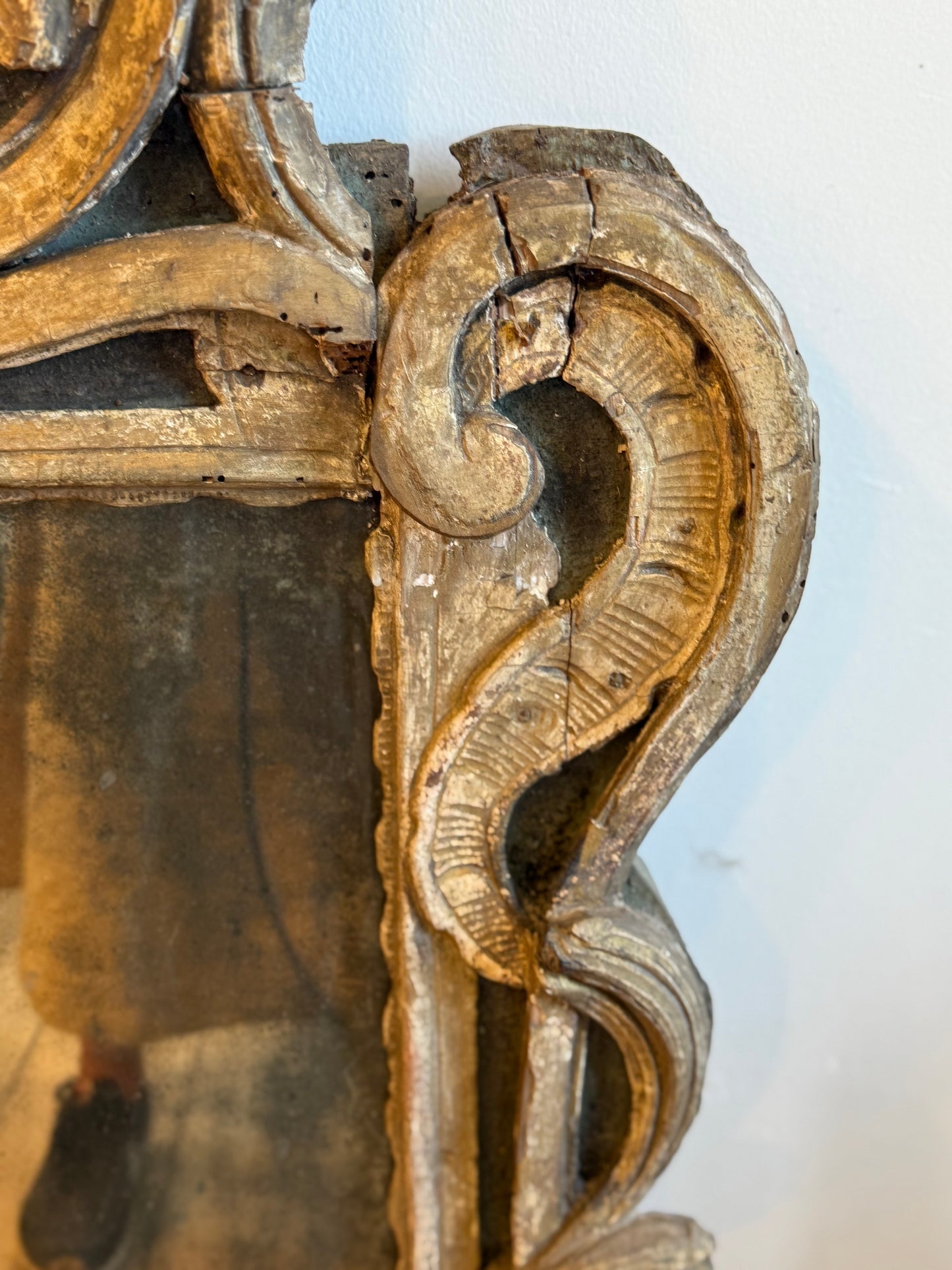 French Carved Mirror - 18th Century