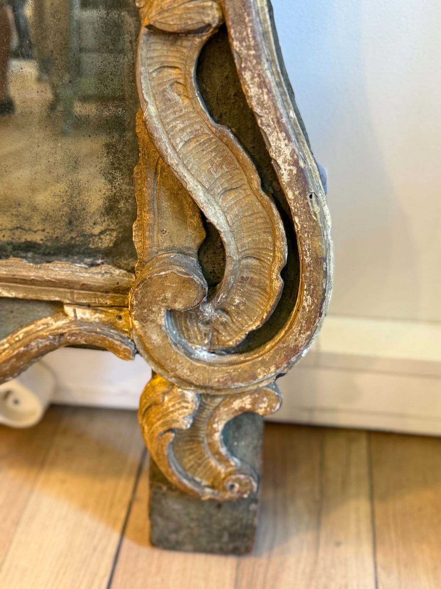 French Carved Mirror - 18th Century