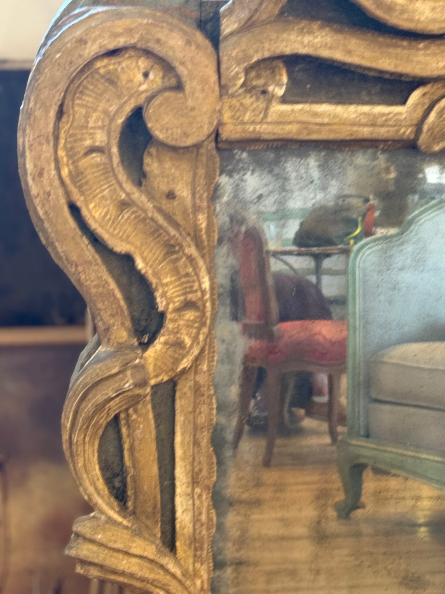 French Carved Mirror - 18th Century