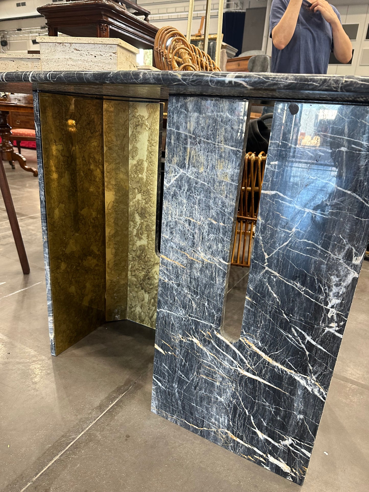 Midcentury Marble Console - Italian