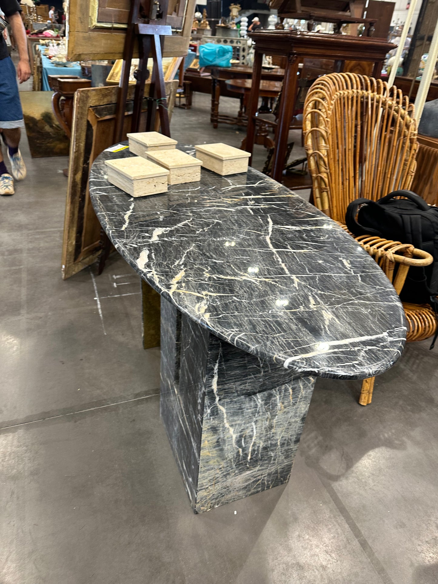 Midcentury Marble Console - Italian