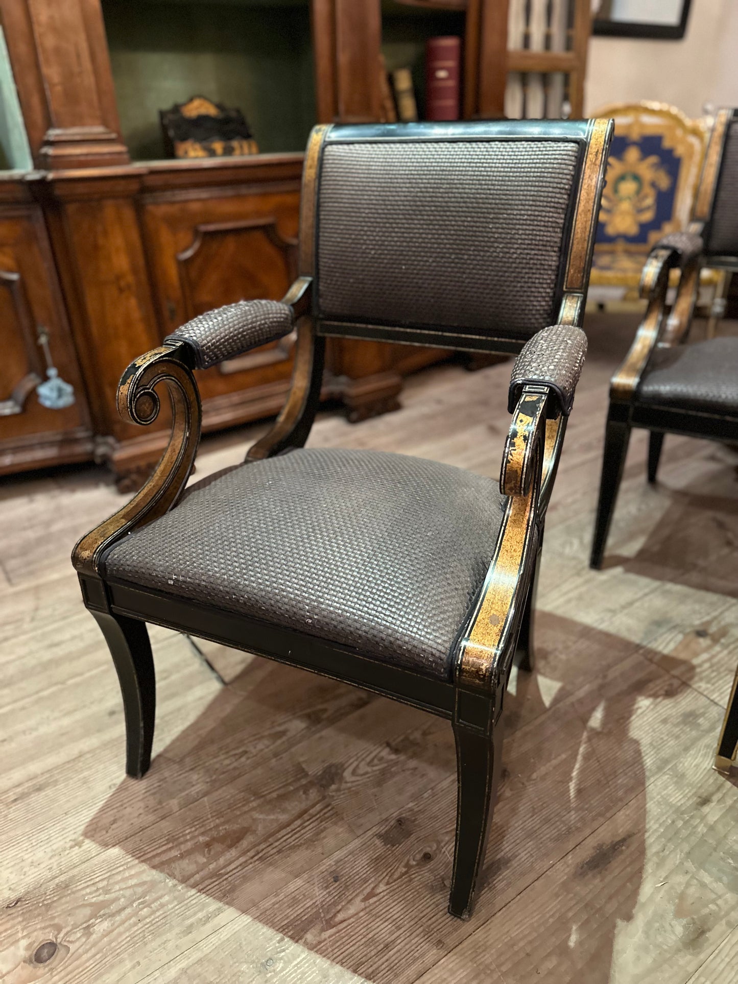 SOLD ** French Empire Dining Chairs c1810 -Set of 6
