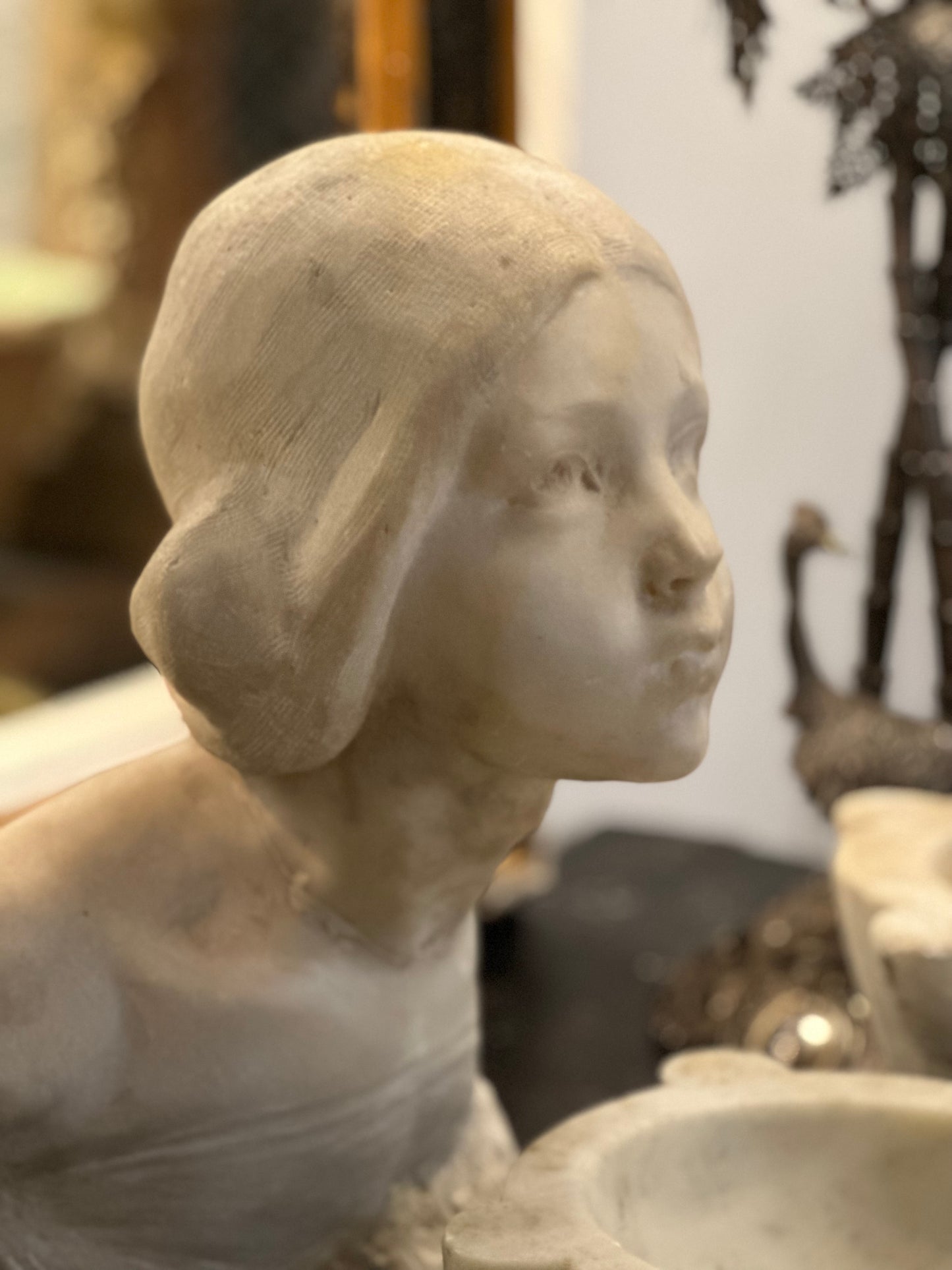 Italian Marble Bust - Child
