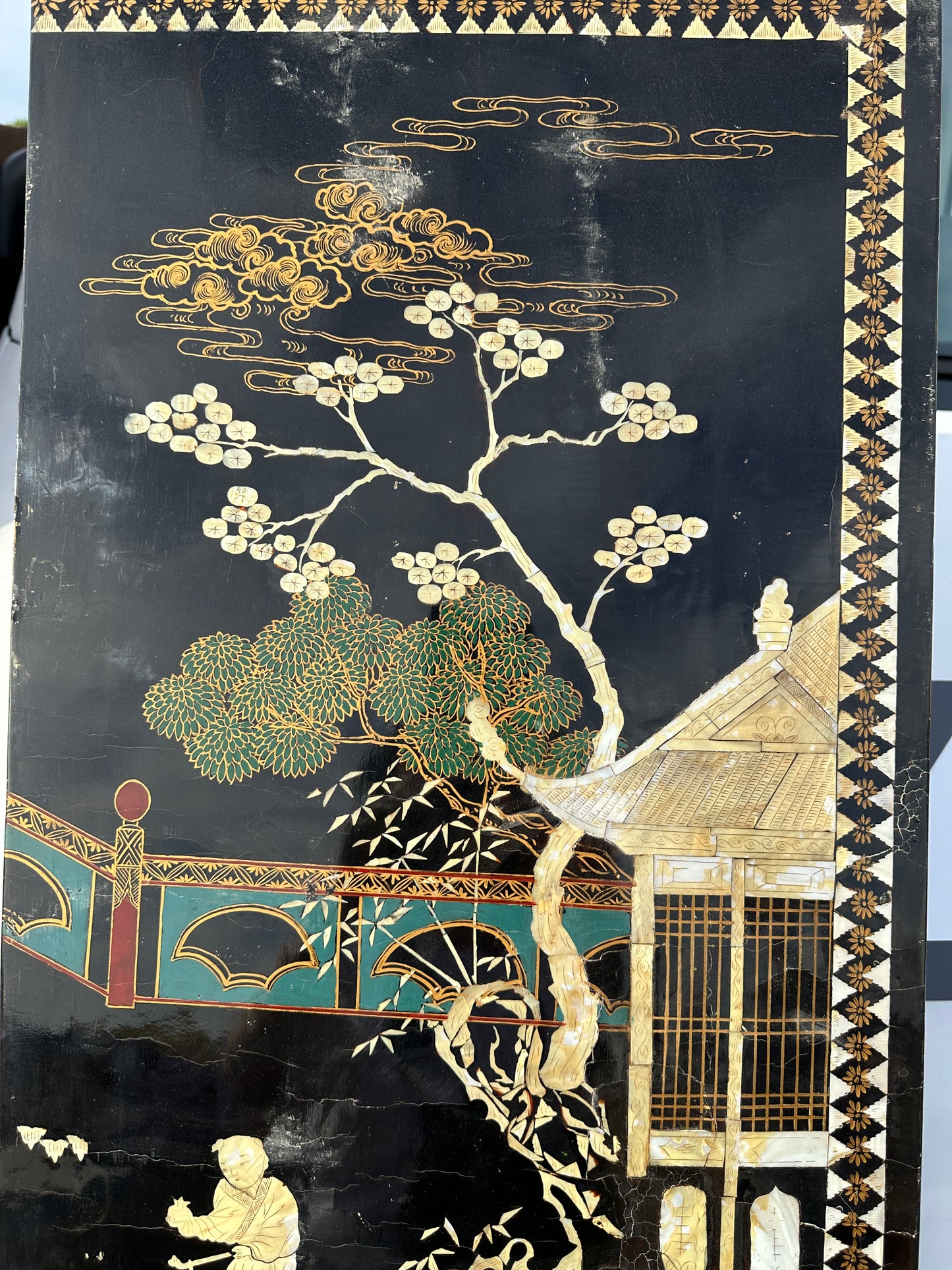 SOLD ** Asian Screen - 6 Panel