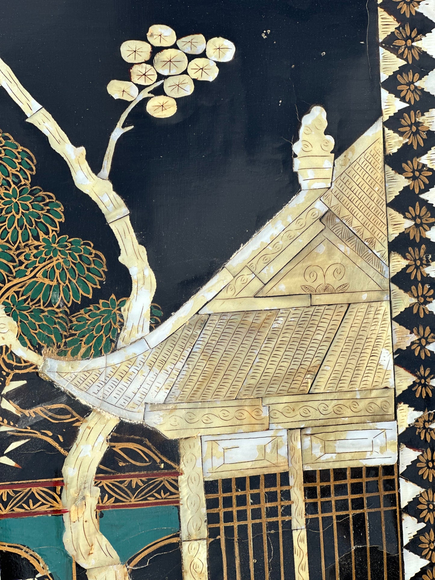SOLD ** Asian Screen - 6 Panel