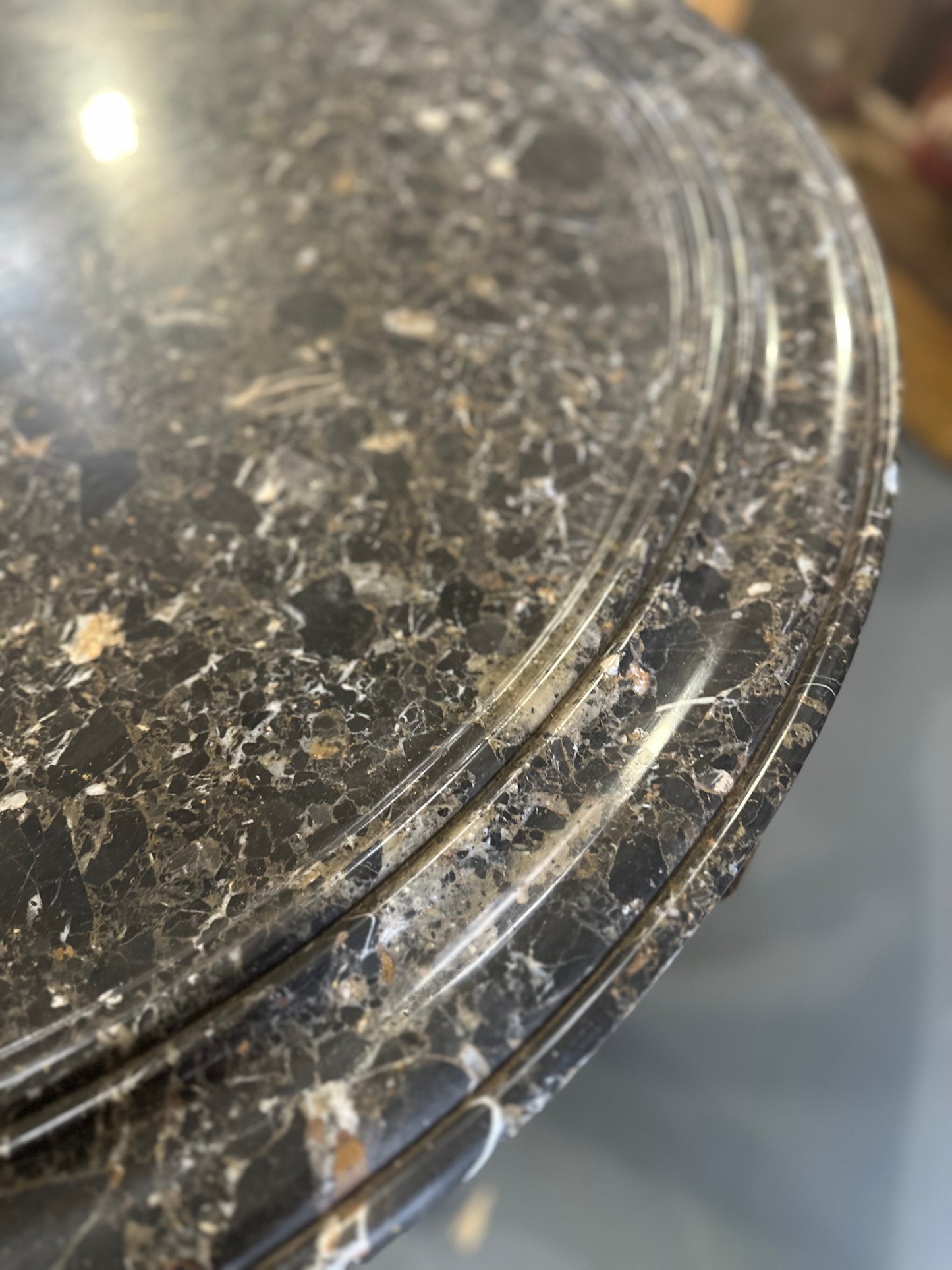 Marble Top Round Table