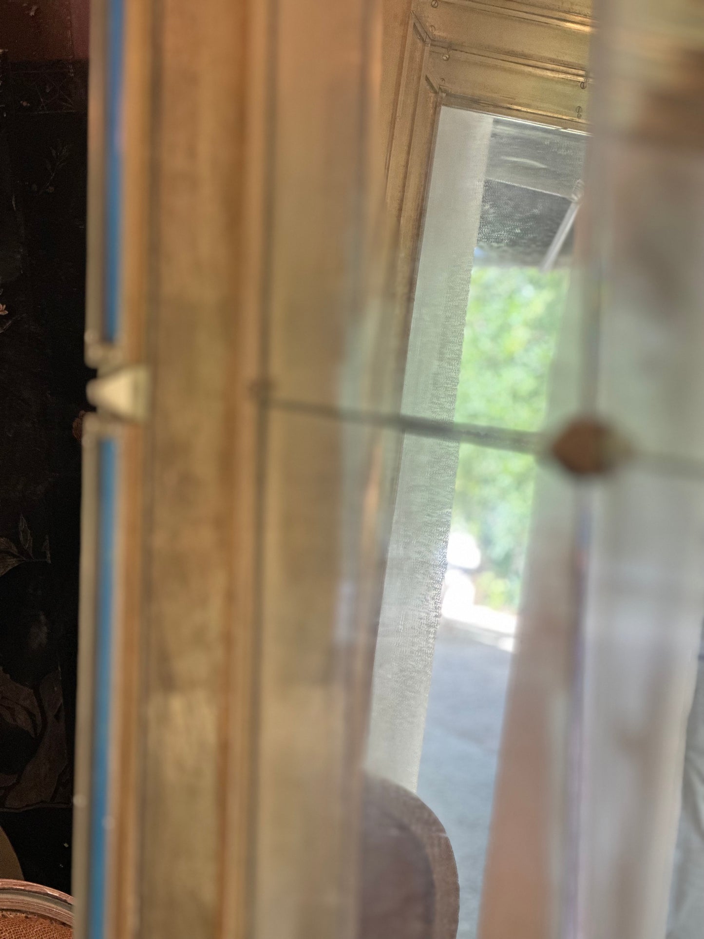 Blue Inlay and Brass Mirror - Barcelona