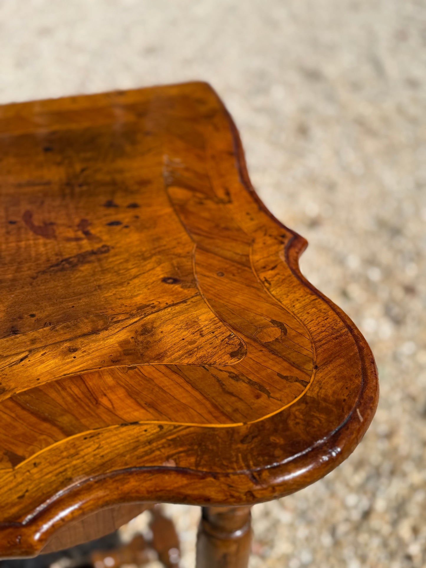 19th Century Walnut Inlay Table
