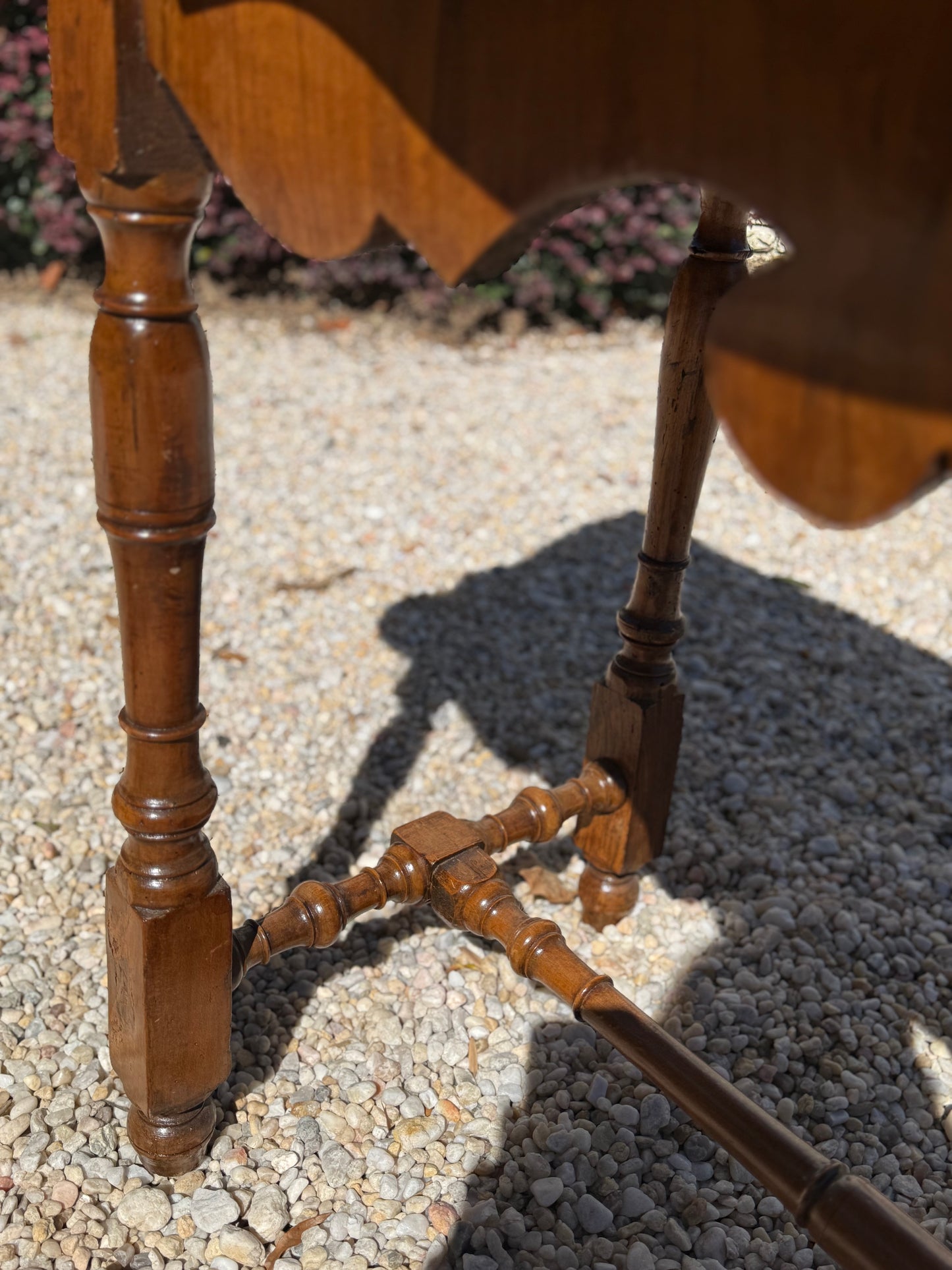 19th Century Walnut Inlay Table