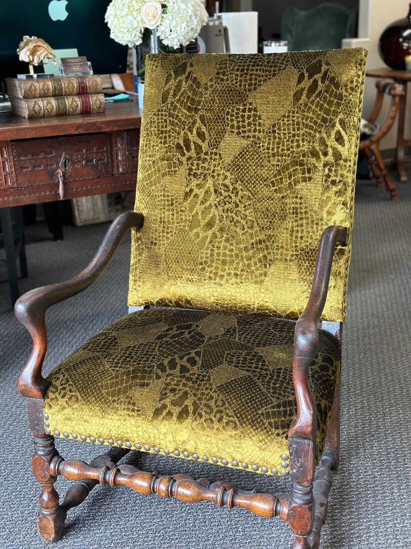 Os de Mouton Walnut Chair France c1800 - Single