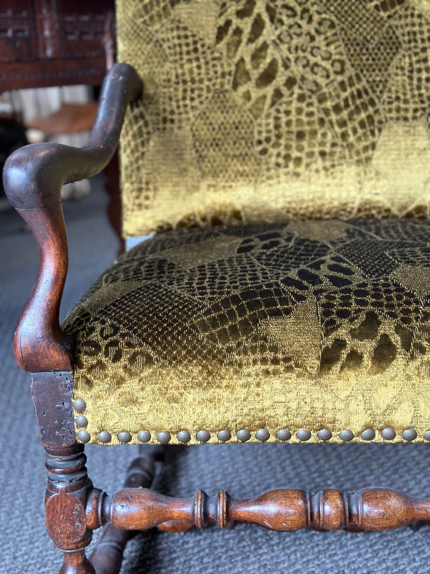 Os de Mouton Walnut Chair France c1800 - Single