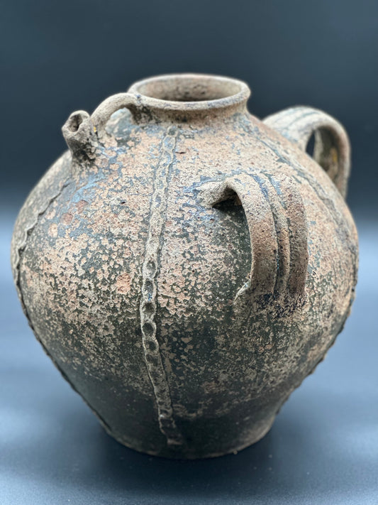 French Handled and Spout Olive Jar - 18th Century