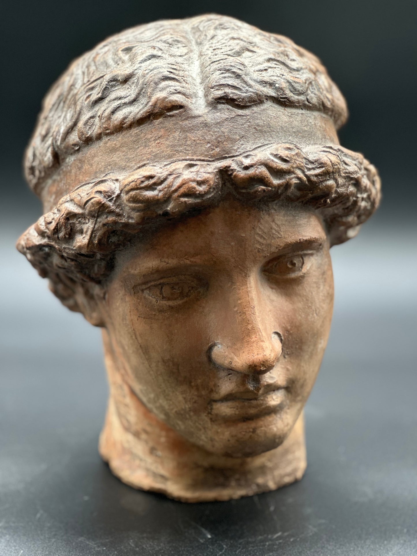 Roman Terra Cotta Head c1800