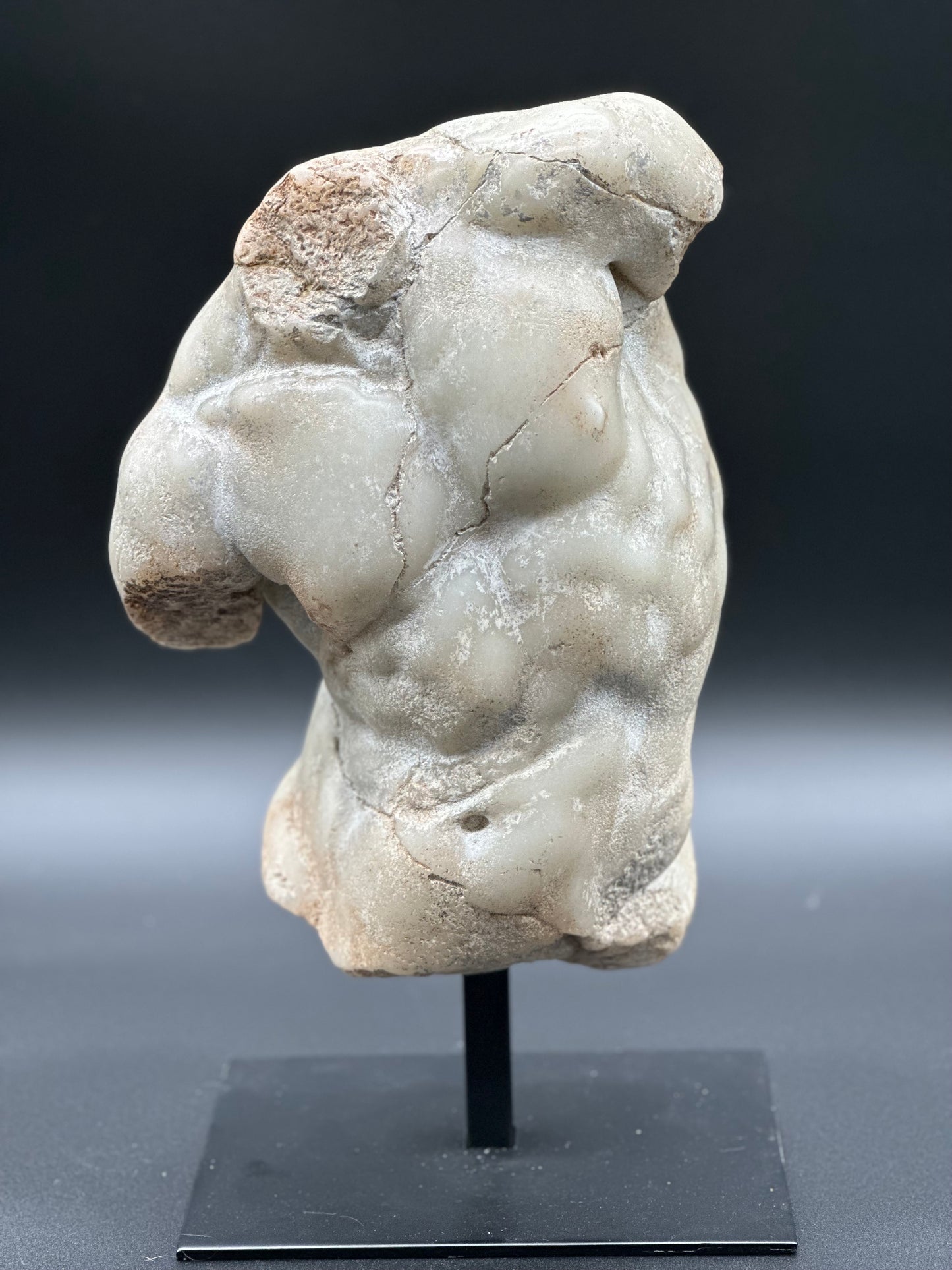 Marble Bust On Stand - Italian