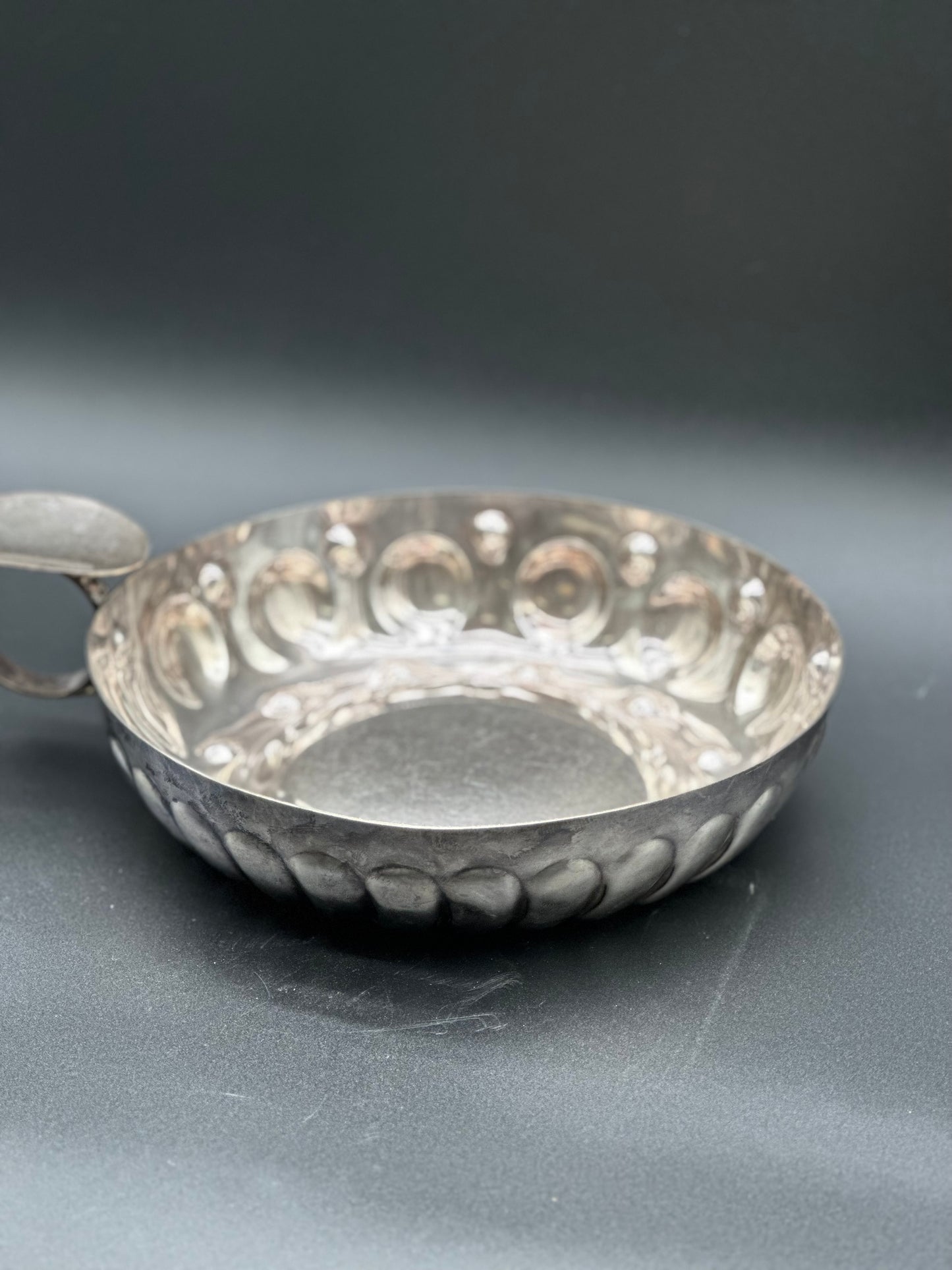 French Silver Vineyard Bowl - Large