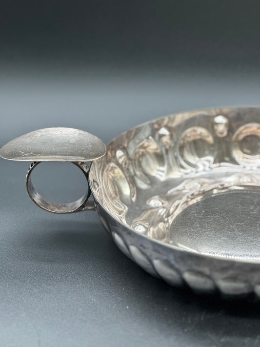 French Silver Vineyard Bowl - Large