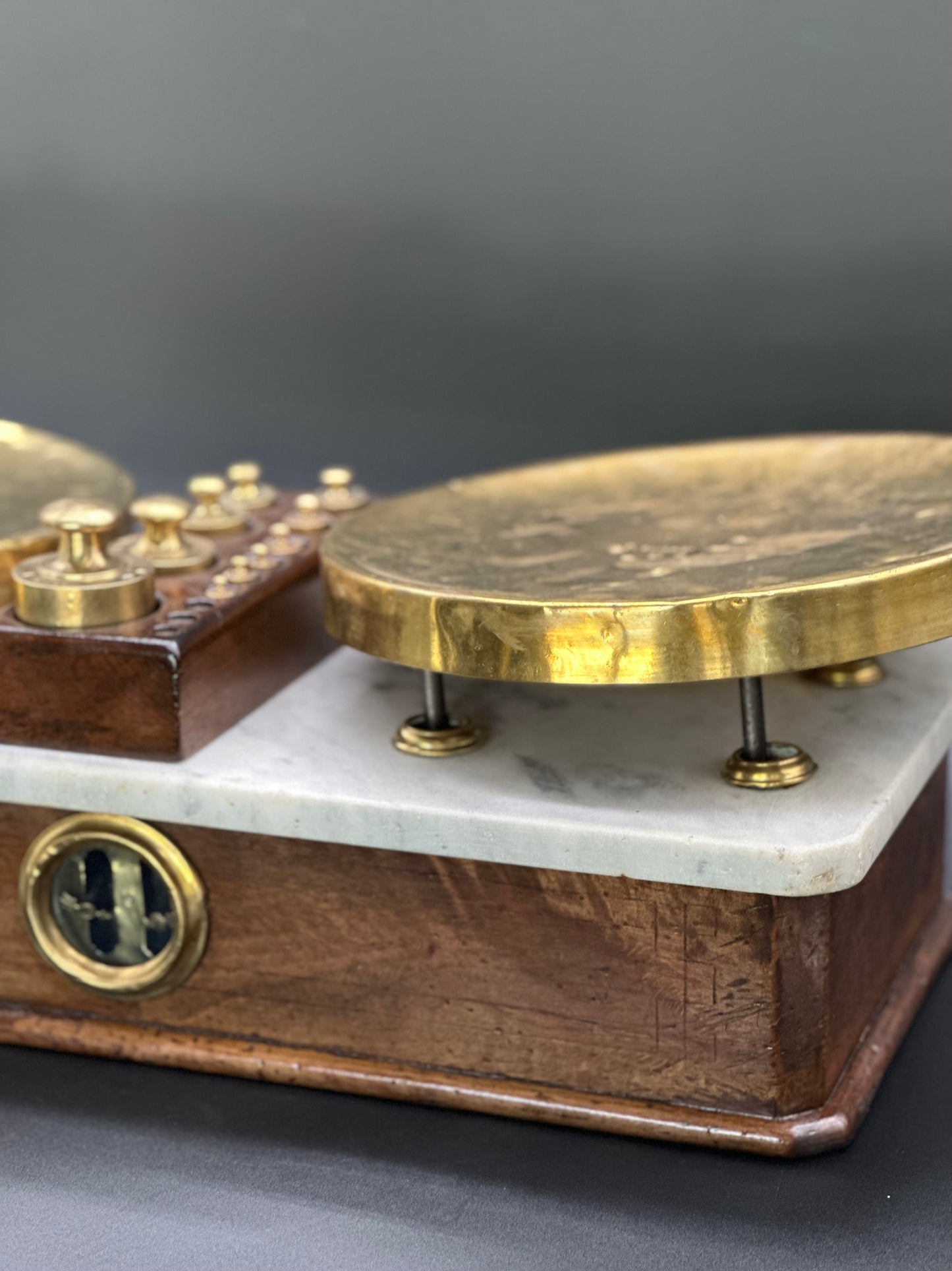 Wood, Brass and Marble Scale c1840