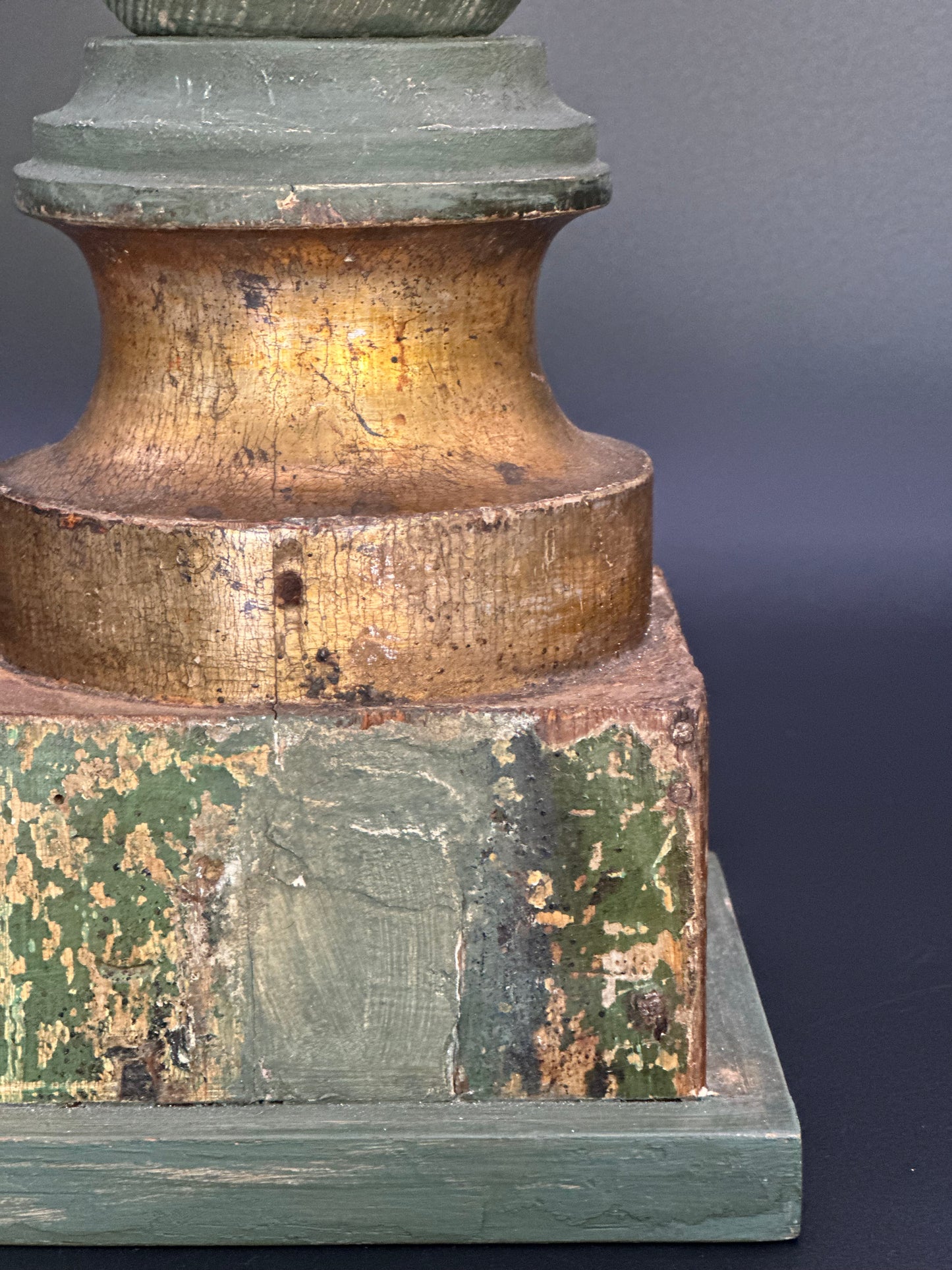 Tall Carved Gilt Lamp - Paris c1840