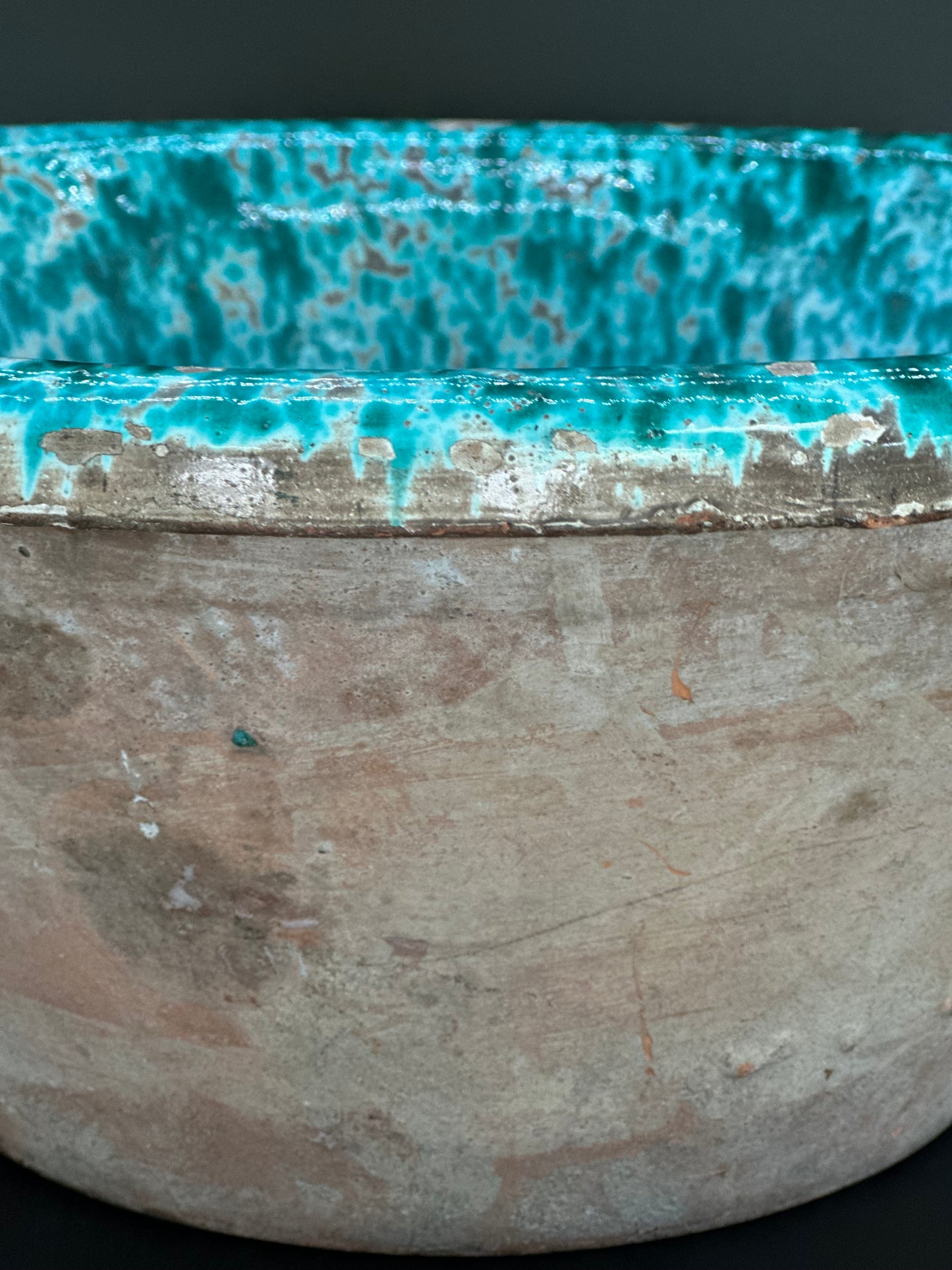 Provincial Speckled Olive Bowl  - 19th Century