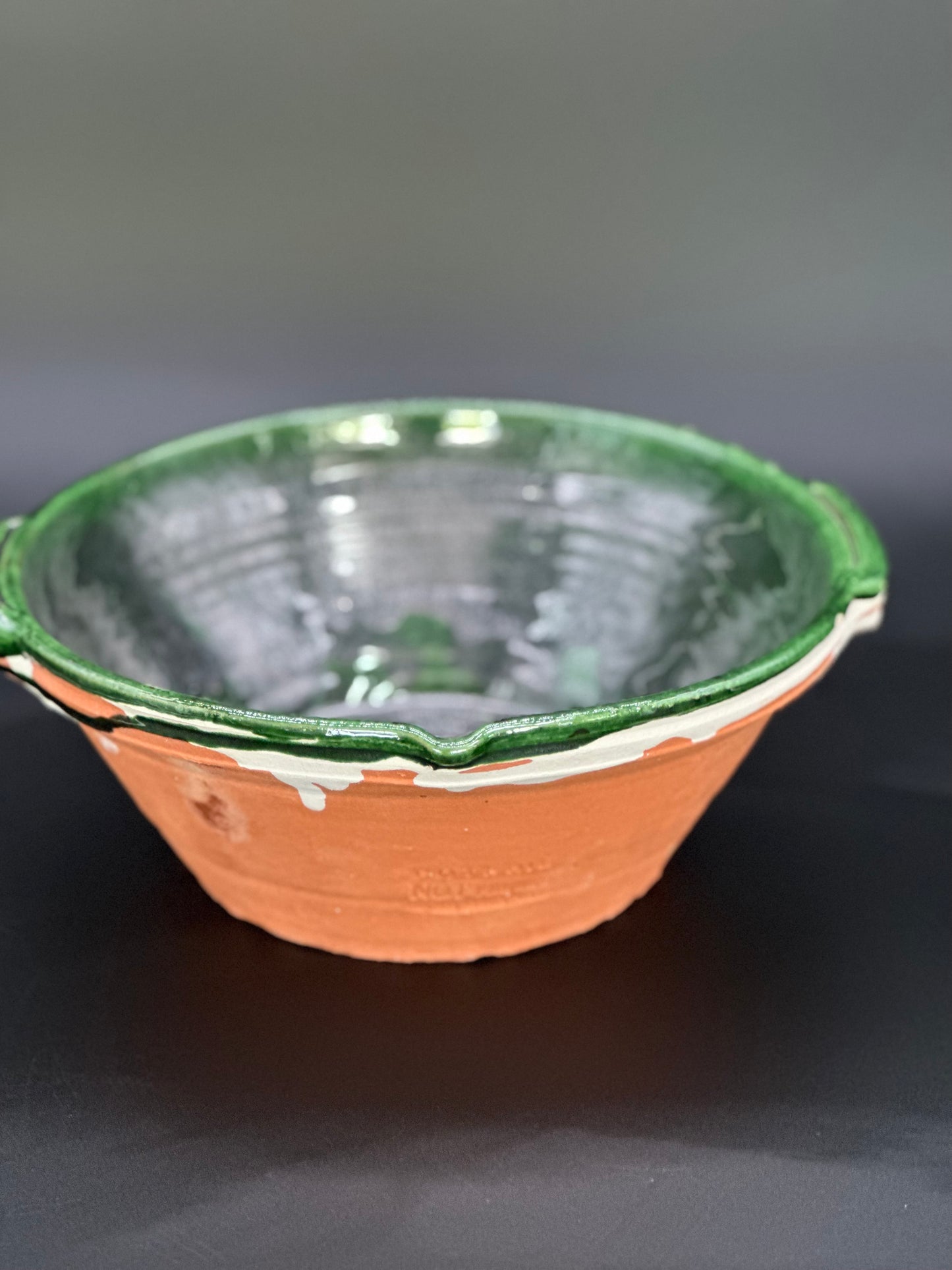 French Pottery Green - Cassole Bowl Medium