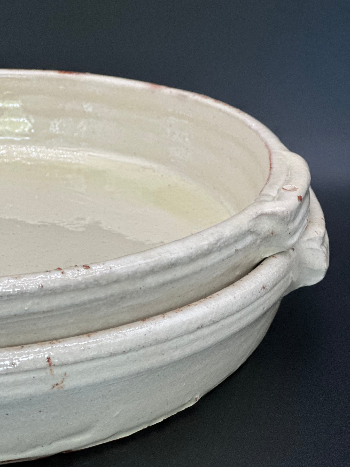 French Pottery Cream   - Plat a Gratin XLarge