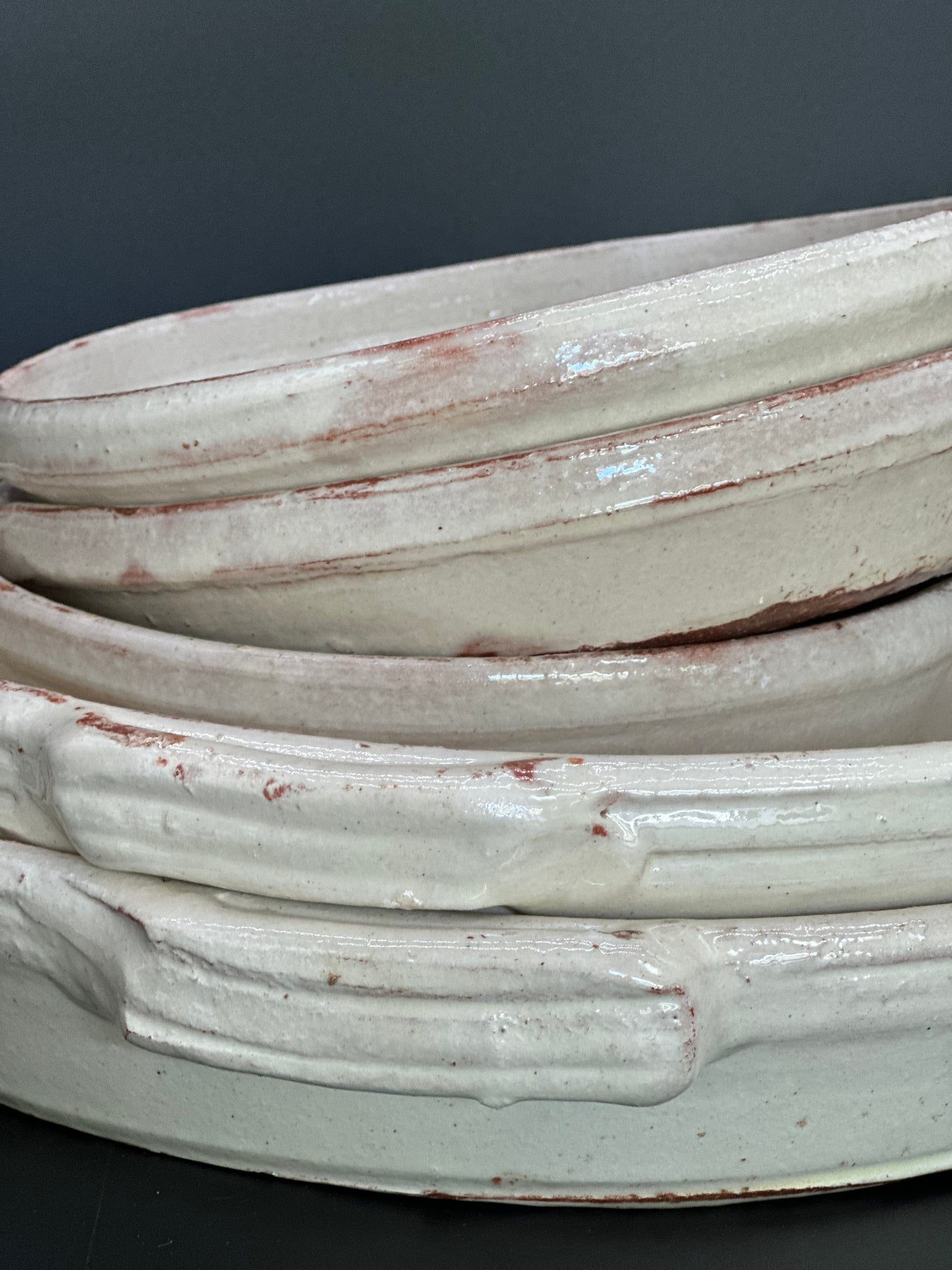 French Pottery Cream   - Plat a Gratin XLarge