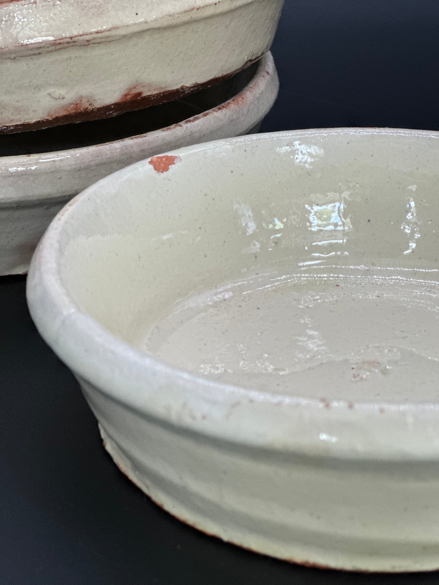 French Pottery Cream  - Plat a Gratin Small